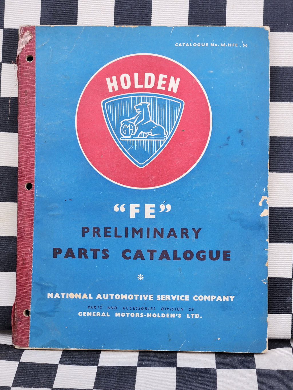 Holden FE Preliminary Parts Catalogue 1956 Nasco Text Only