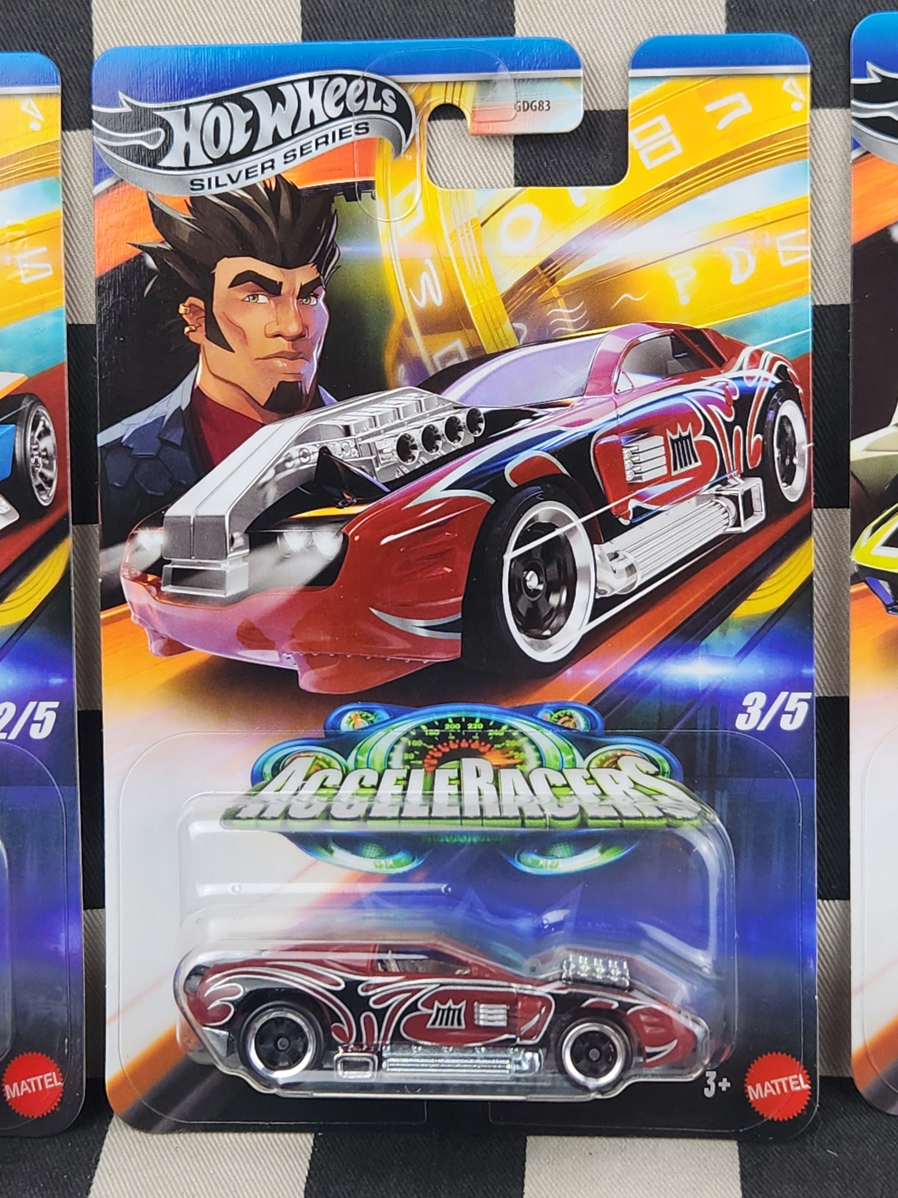 Hot Wheels Silver Series Acceleracers Full Set 5 Cars
