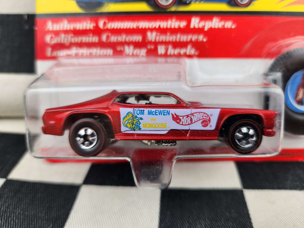 Hot Wheels 25th Anniversary REDLINE The Mongoose Funny Car Tom McEwen Red