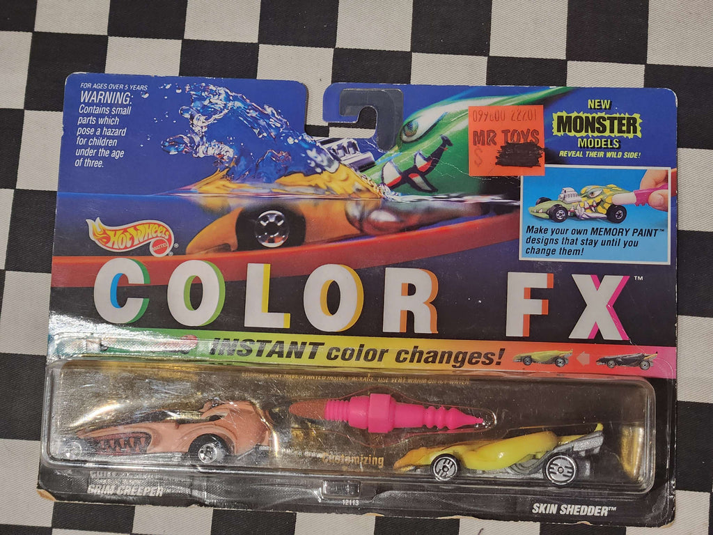 Hot Wheels 1994 Colour FX Twin Pack Grim Creeper / Skin Shedder