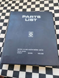Genuine Leyland Mini 850 1000 1275GT Clubman Parts Catalogue