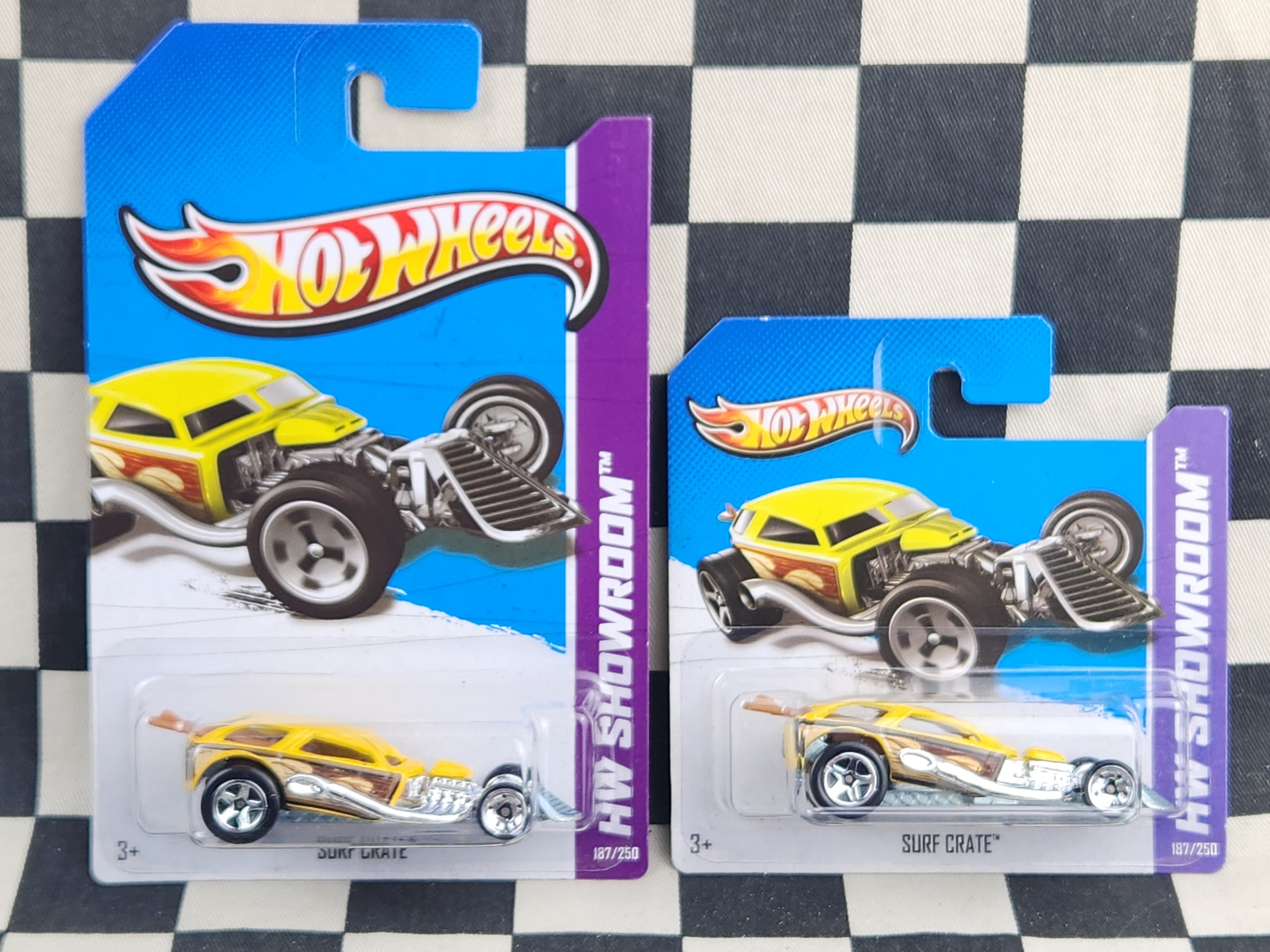 Hot Wheels 2013 Showroom Surf Crate Hot Rod Yellow Your Choice of