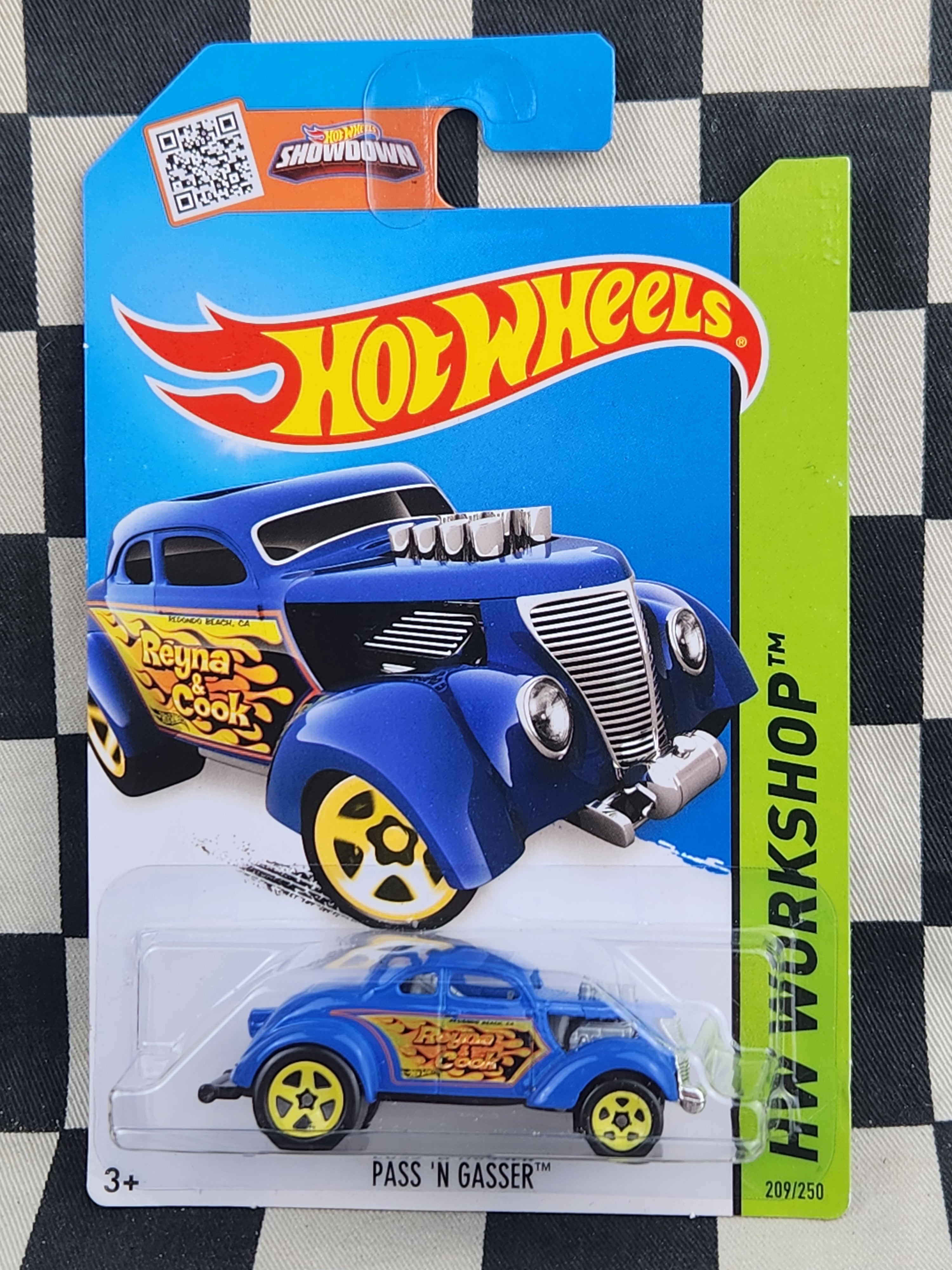 Hot Wheels 2014 Workshop Pass n Gasser 36 Ford Hot Rod Blue