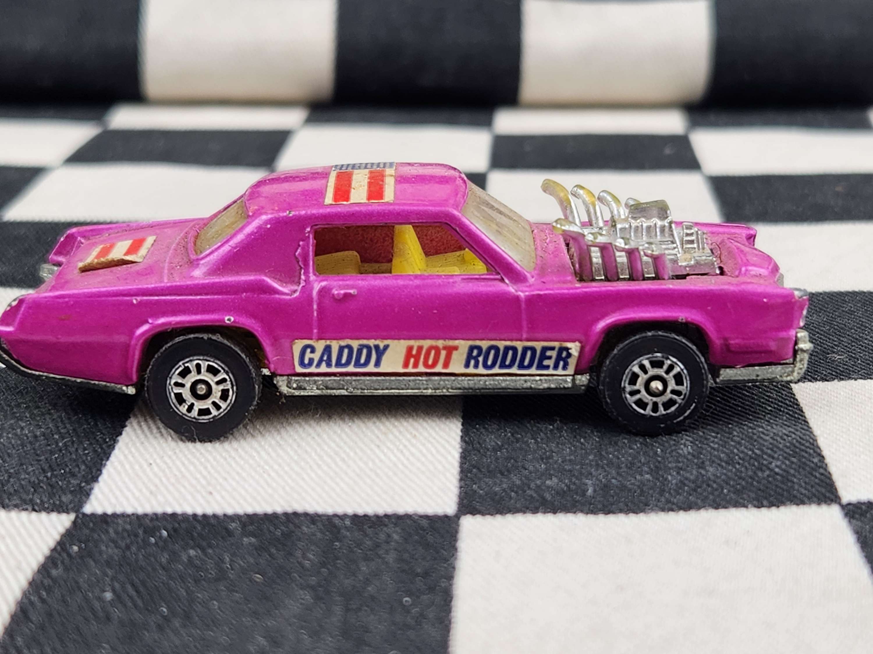 Vintage Loose Corgi Whizz Wheels Caddy Hot Rodder Cadillac Eldorado Pink VHTF