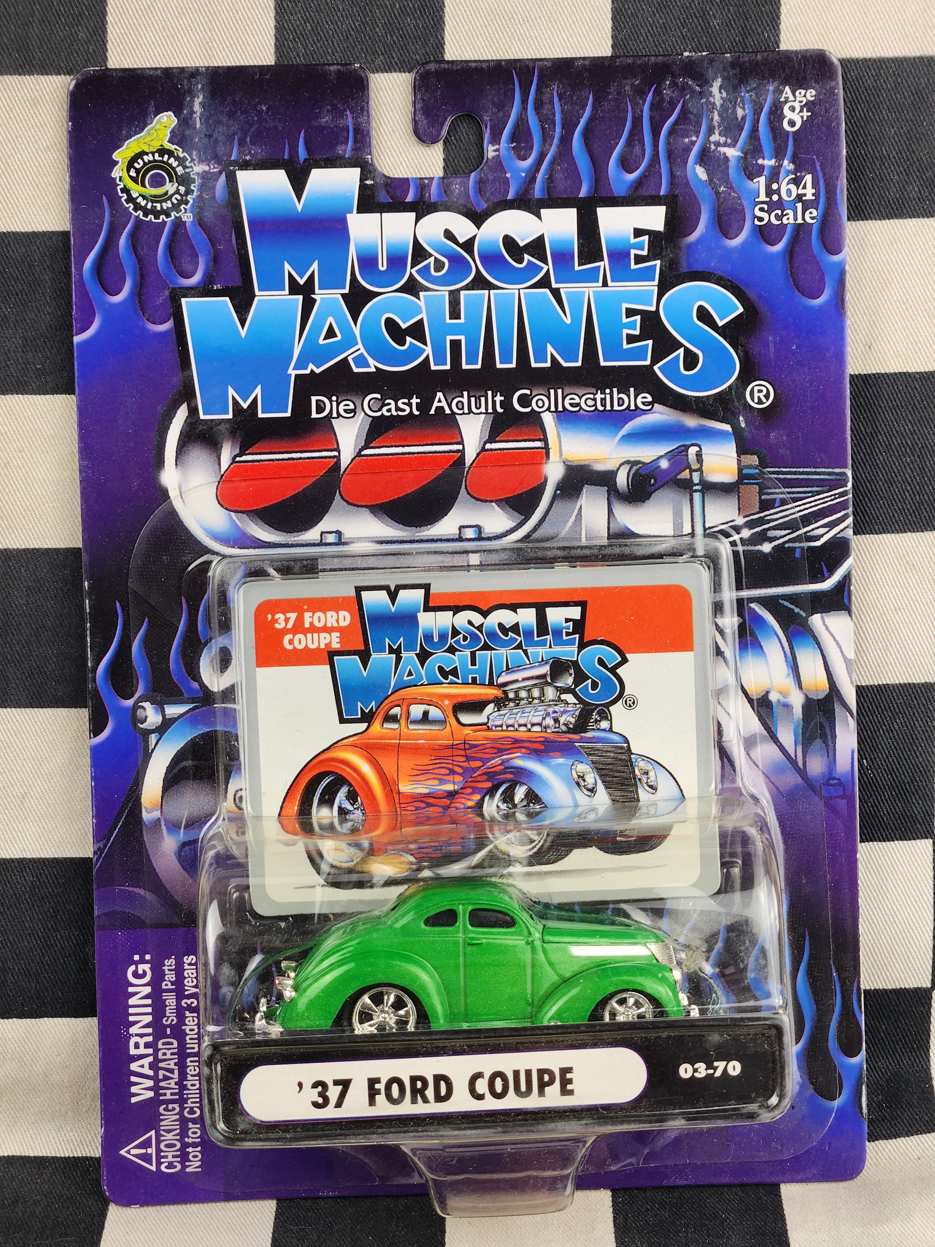 Muscle Machines 37 Ford Coupe Hot Rod Green
