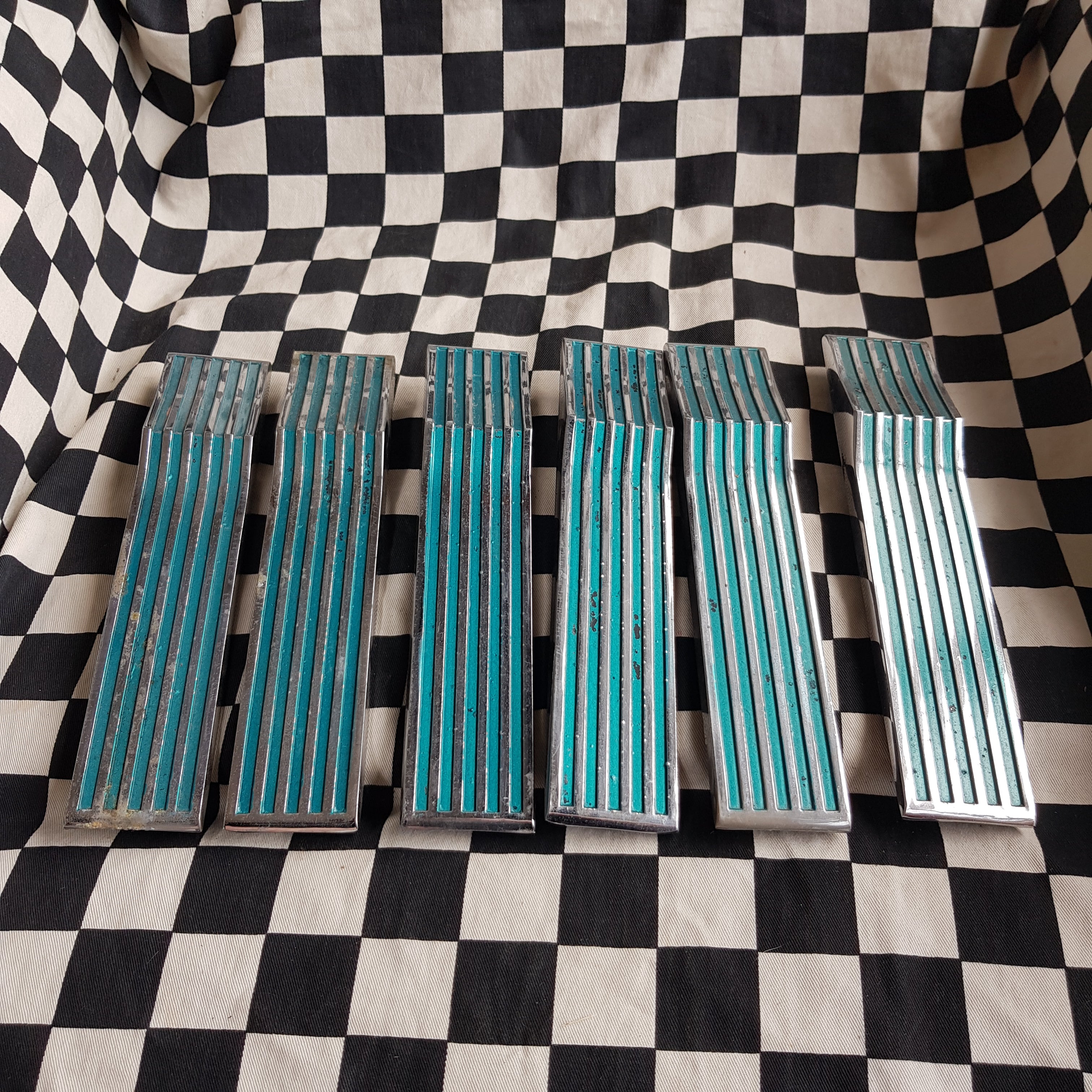 1962 Ford Thunderbird Rear Side Spears/Badges Full Set of 6
