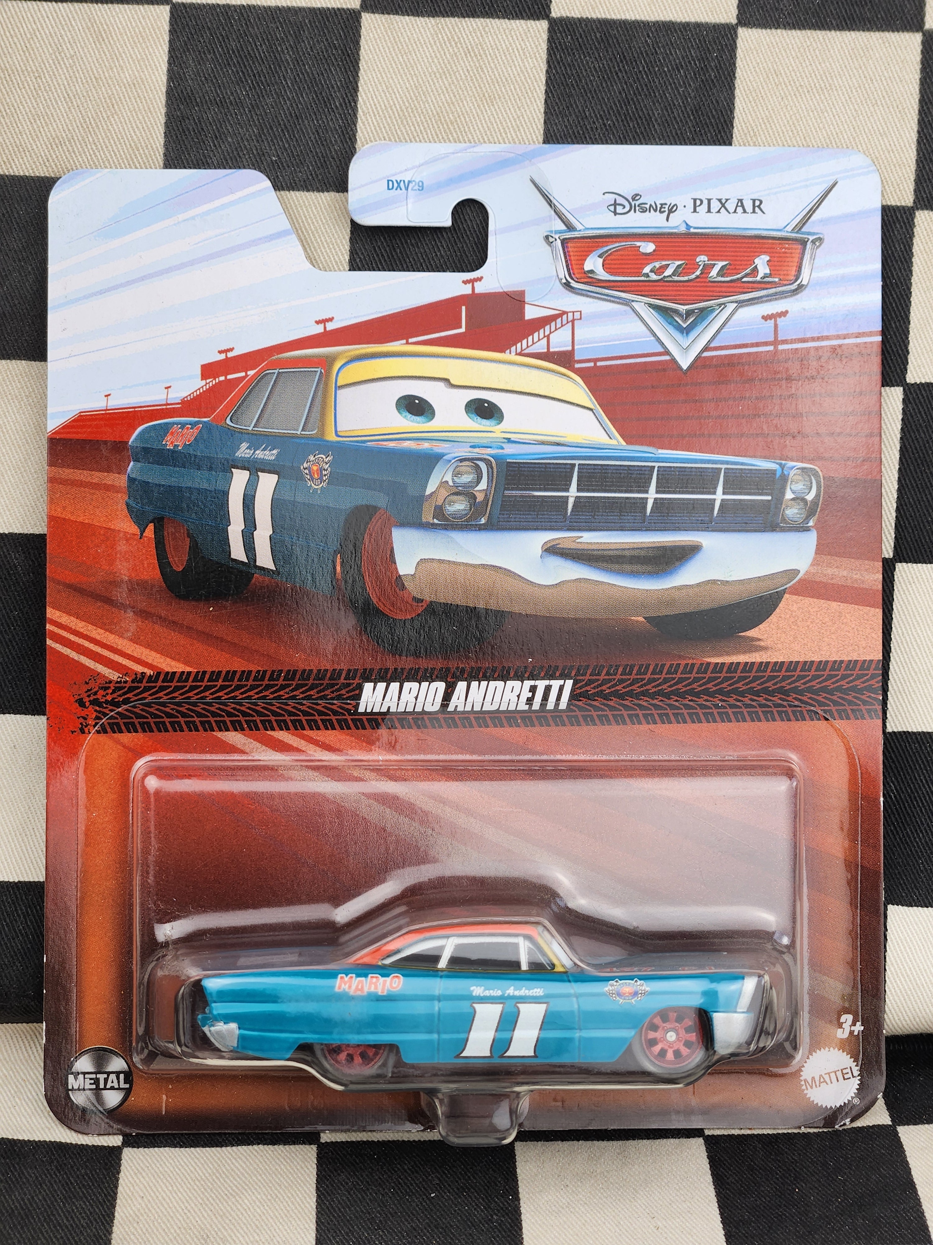 Disney Pixar CARS Movie Mario Andretti Fairlane Stock Car Nascar
