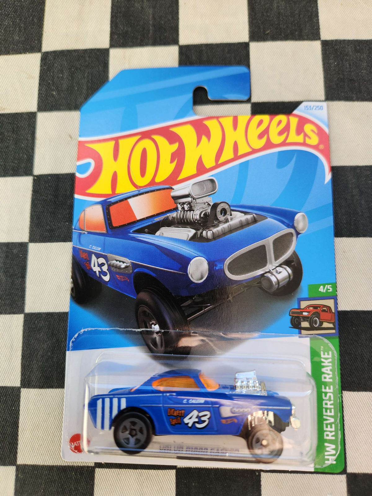 Hot Wheels 2024 Reverse Rake Volvo P1800 Gasser Blue – Kustom Kollector
