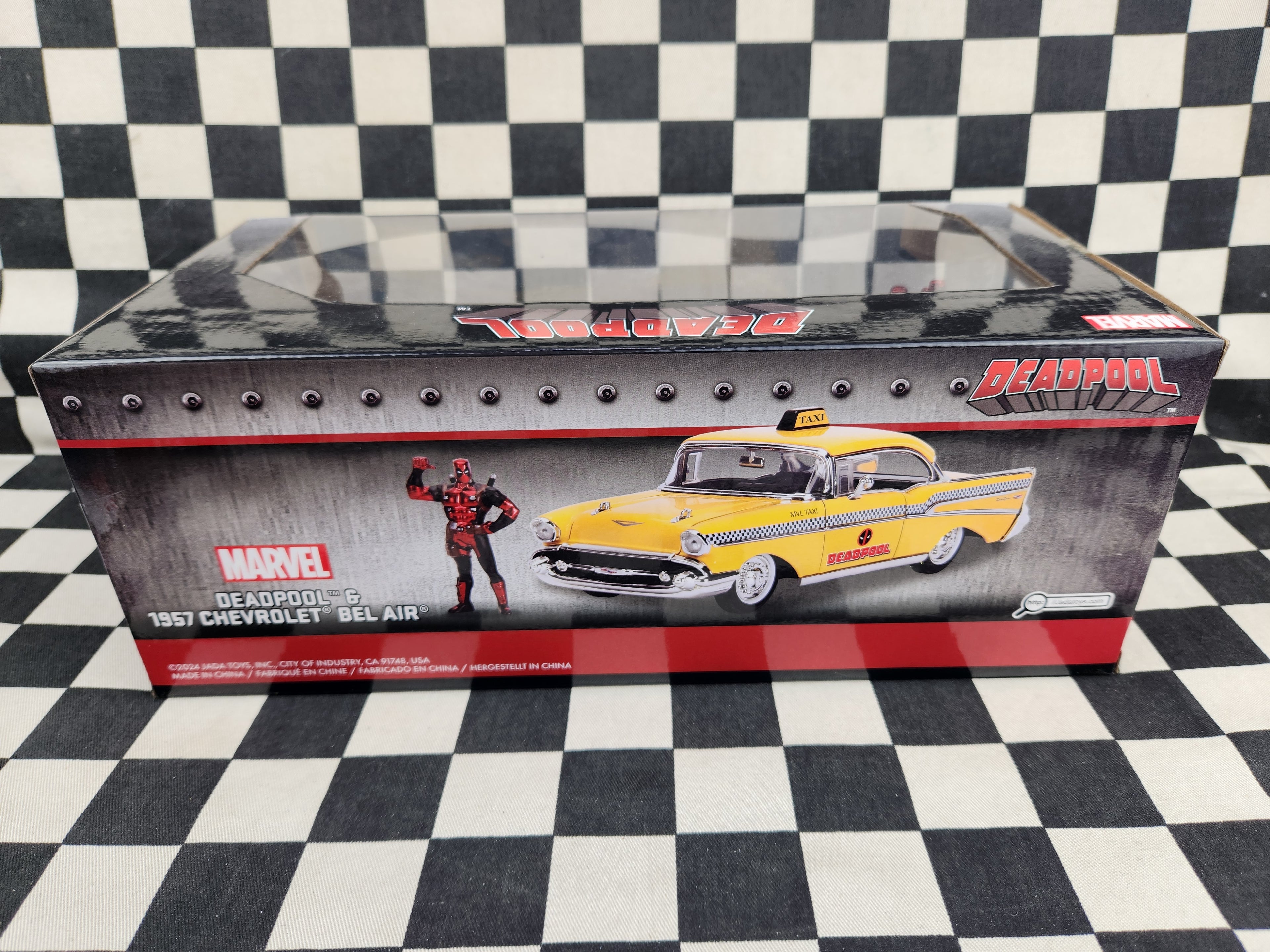 Jada 1:24 Deadpool 1957 Chevrolet Bel Air Taxi