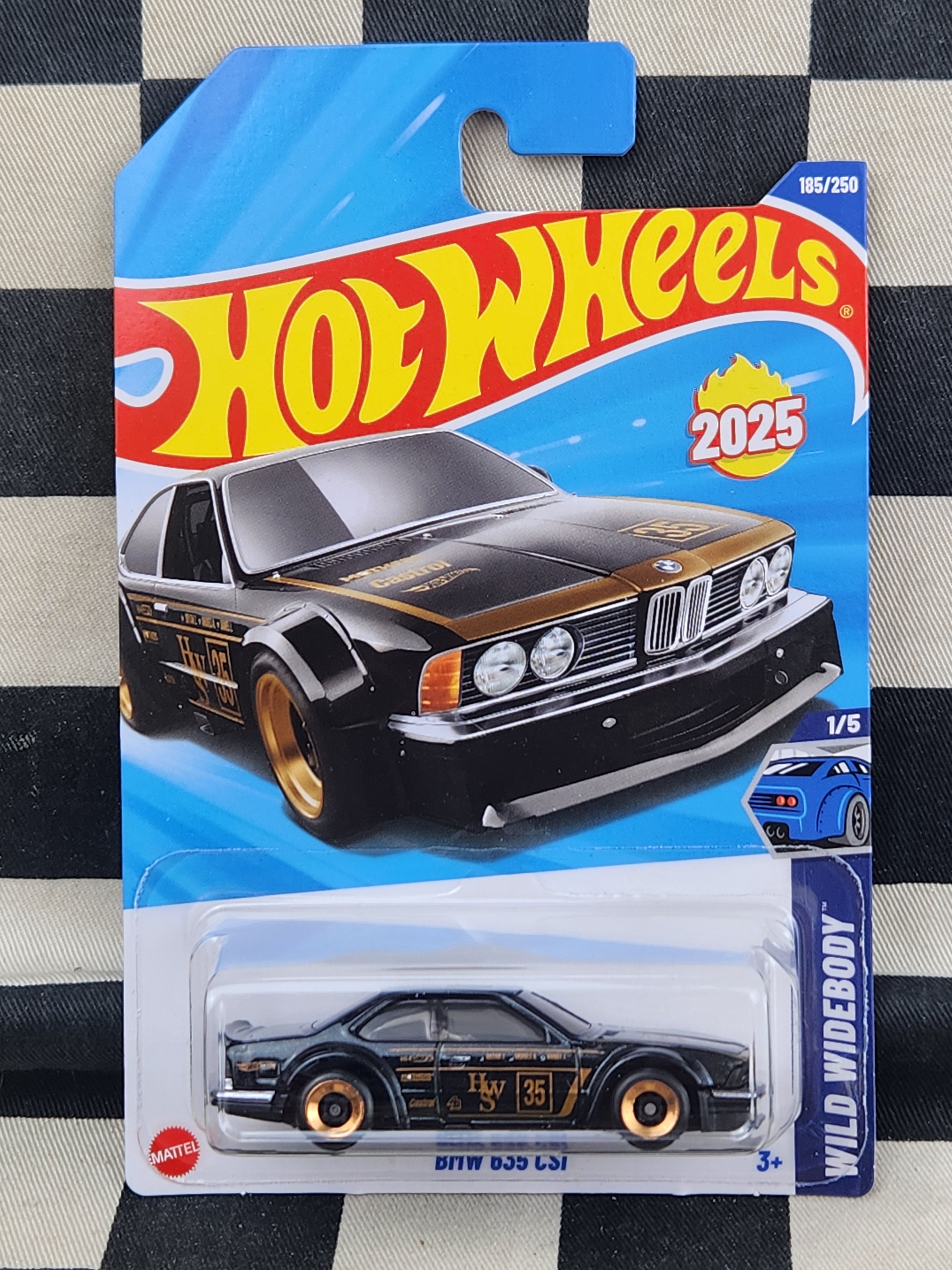 Hot Wheels 2025 Wild Widebody BMW 635 CSI Black