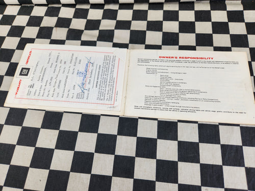 Holden HQ Original Owners Guide Service Book