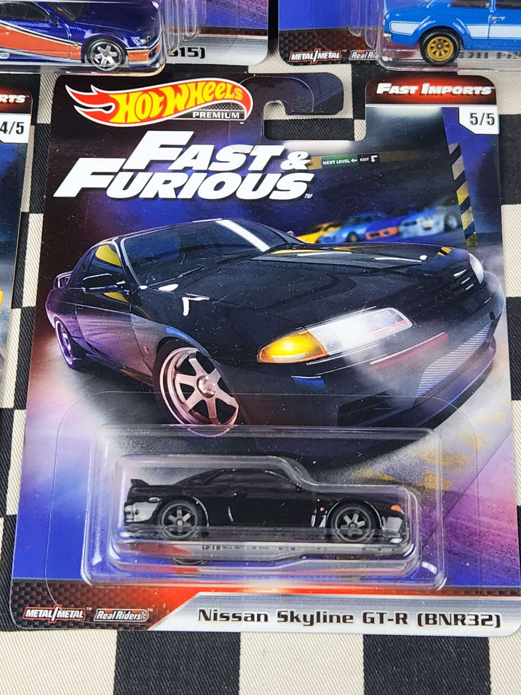 Hot Wheels Fast & Furious Fast Imports Set 5 Cars Nissan Skyline Silvia Escort