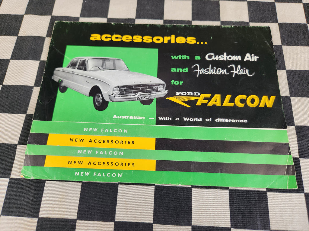 RARE! Original XK Falcon Accessories Sales Brochure