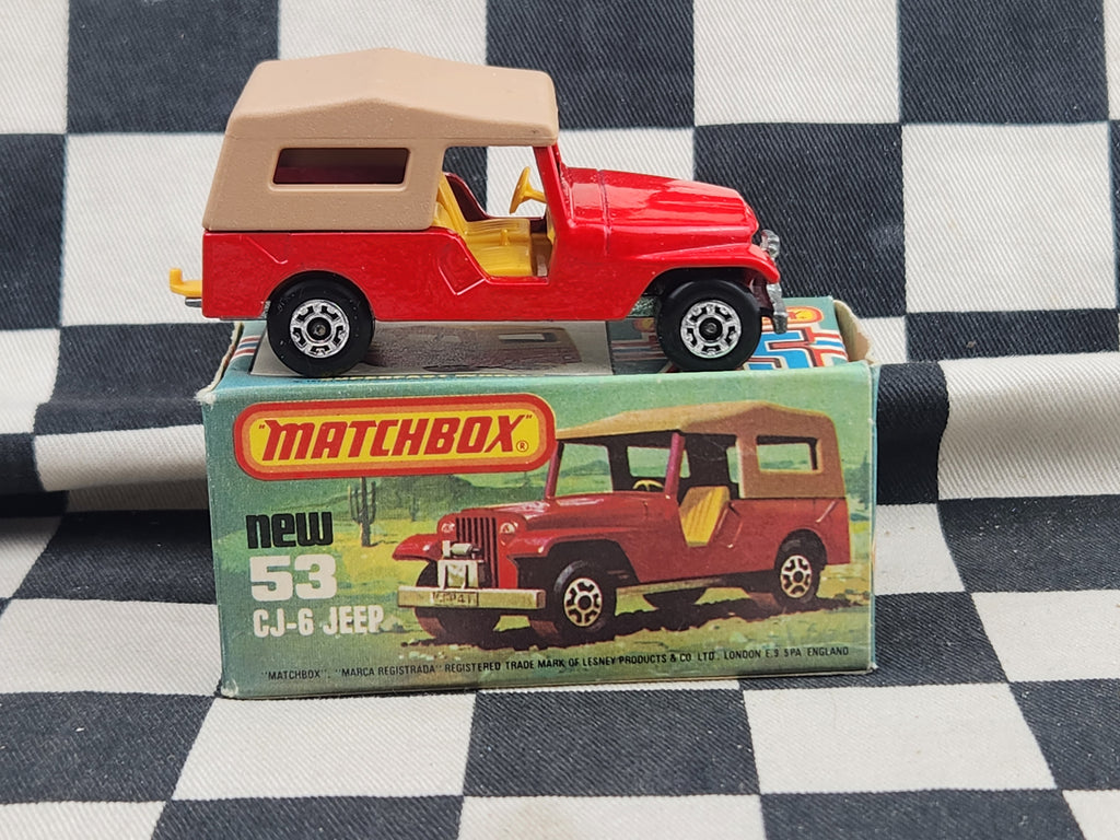 Vintage 1977 Matchbox CJ-6 Jeep in Original Box
