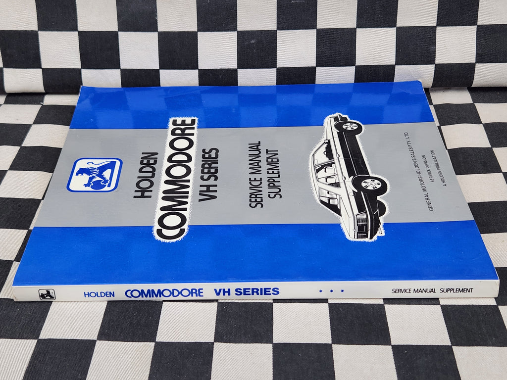Genuine Holden VH Commodore Workshop Manual Supplement
