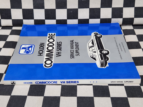 Genuine Holden VH Commodore Workshop Manual Supplement