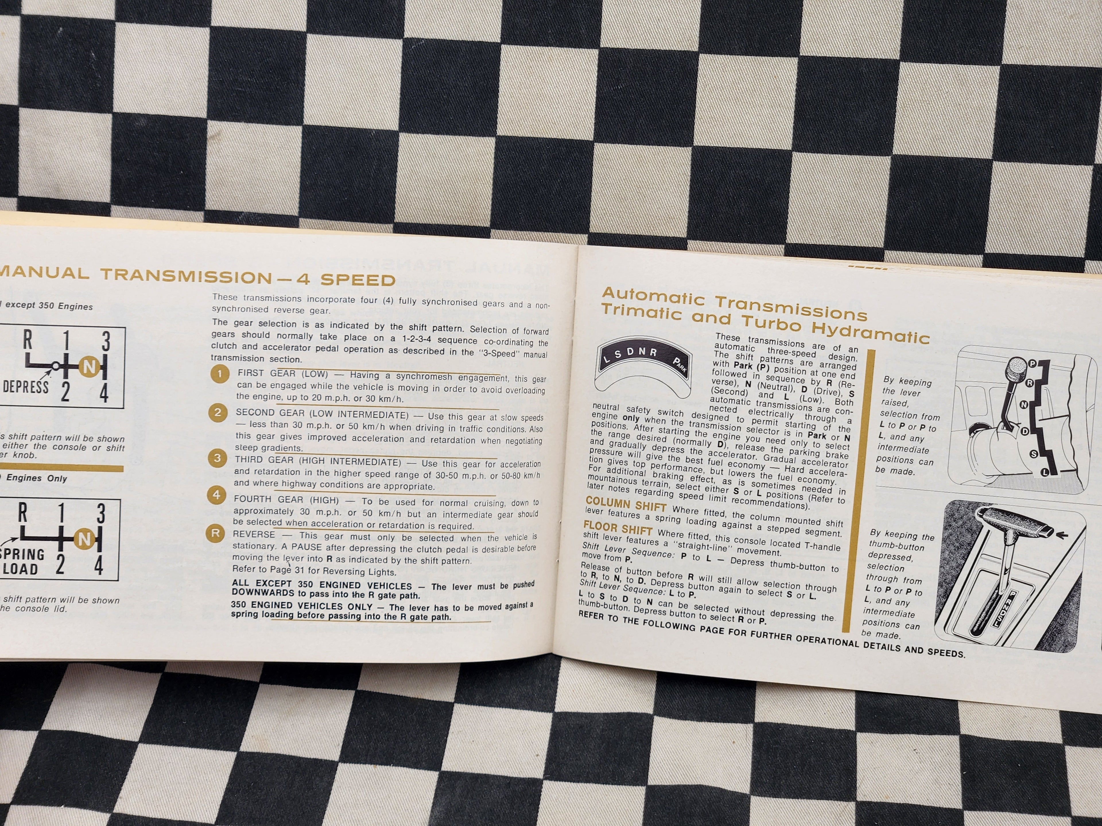 Original Holden HQ Series Owner Manual VGC