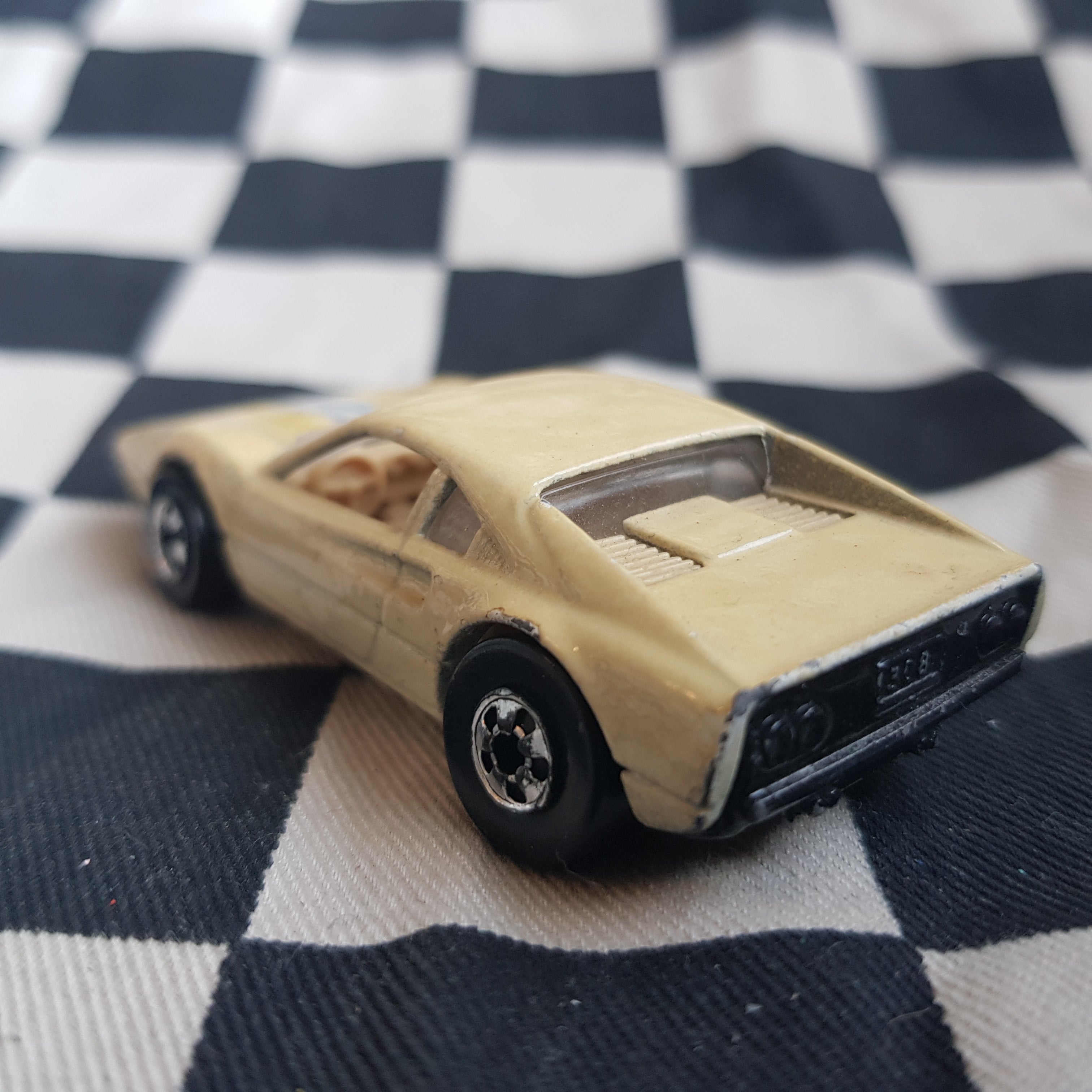 Vintage Loose Hot Wheels Ferrari 308 Cream