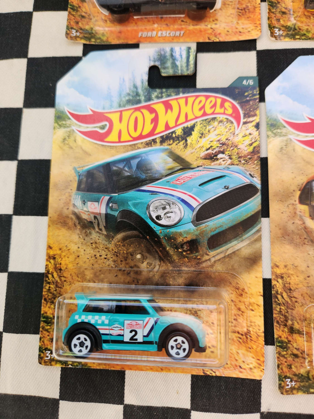 Hot Wheels Road Rally Set of 6 Wrx Focus Mini Cooper VW Lancer Evo Ford Escort