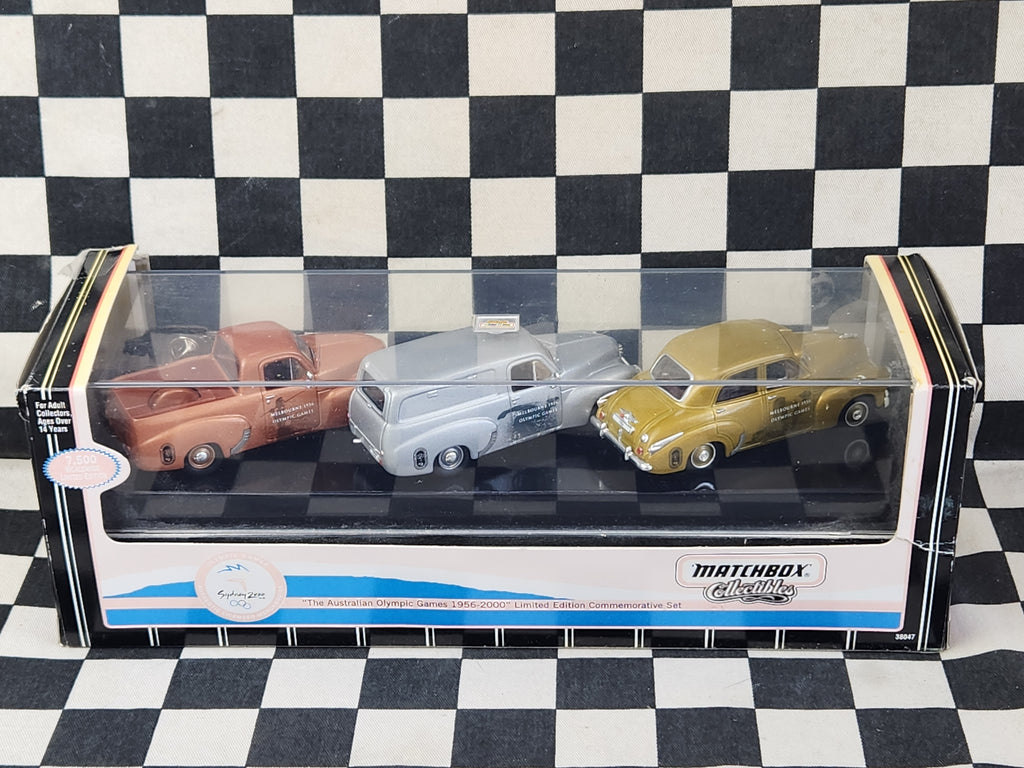 Matchbox 1/43  Sydney 2000 Olympics FJ Holden Set 3 Ute Van Sedan