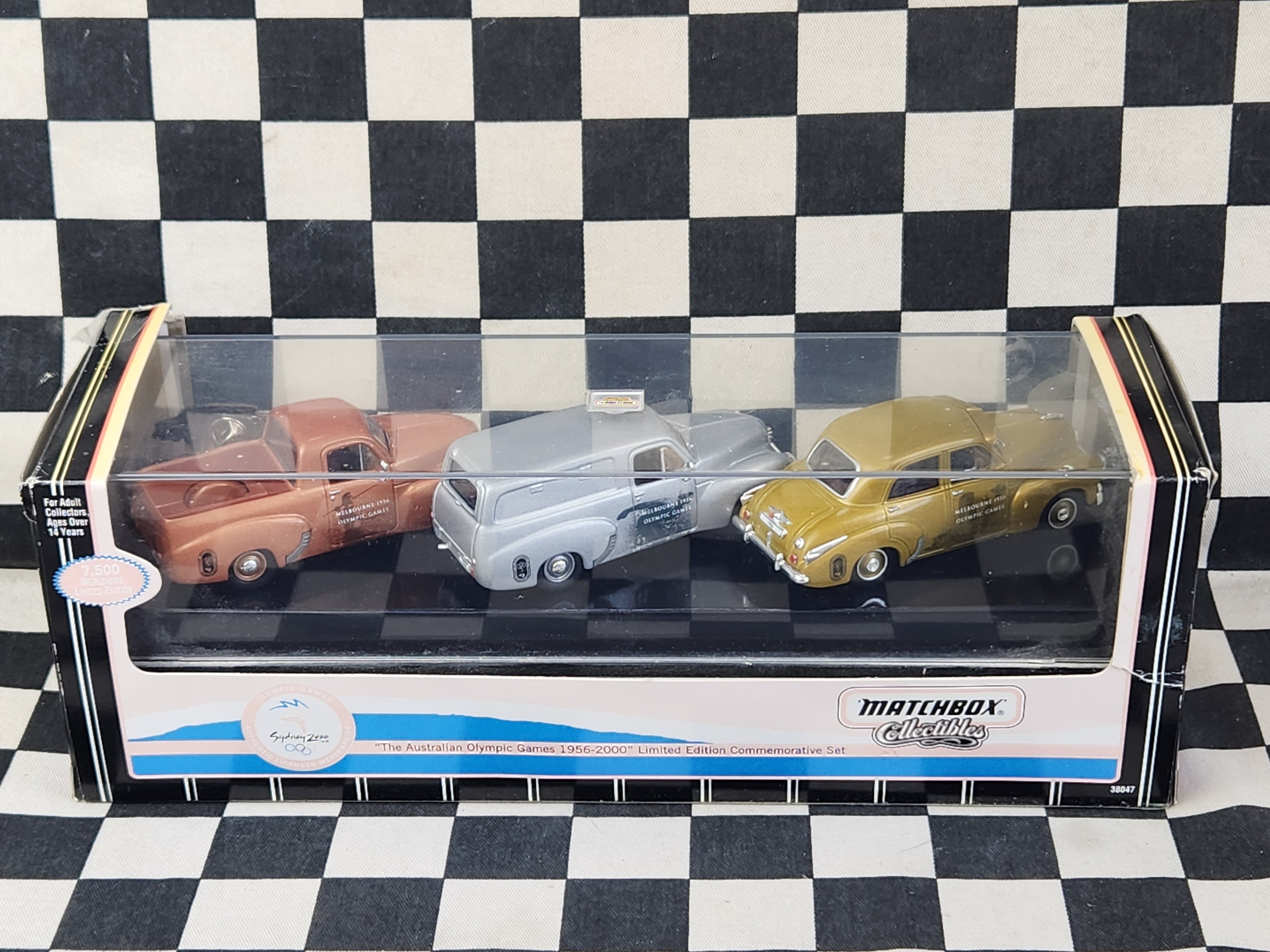 Matchbox 1/43  Sydney 2000 Olympics FJ Holden Set 3 Ute Van Sedan