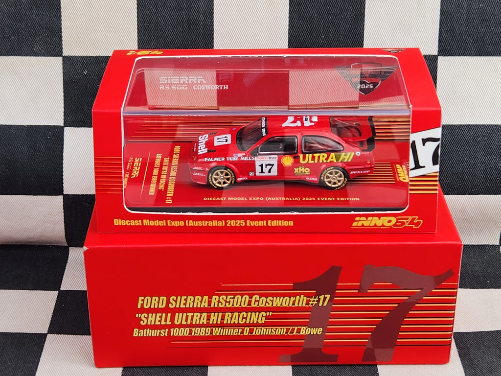 INNO64 2025 Diecast Expo 89 Bathurst Winner Johnson Bowe Ford Sierra RS500