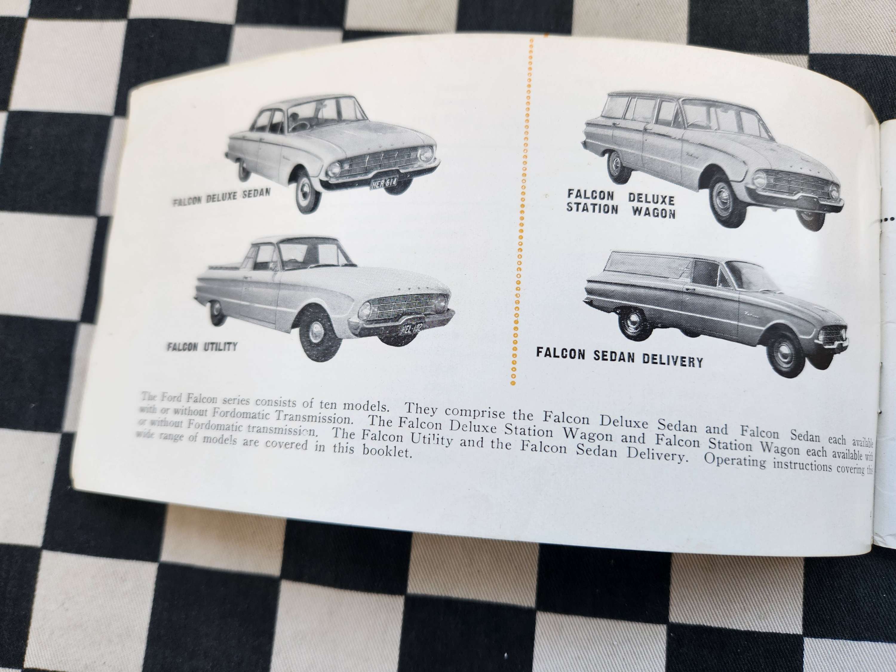 Genuine Ford 1961 XK Falcon Sedan Wagon Van Ute Owners Manual