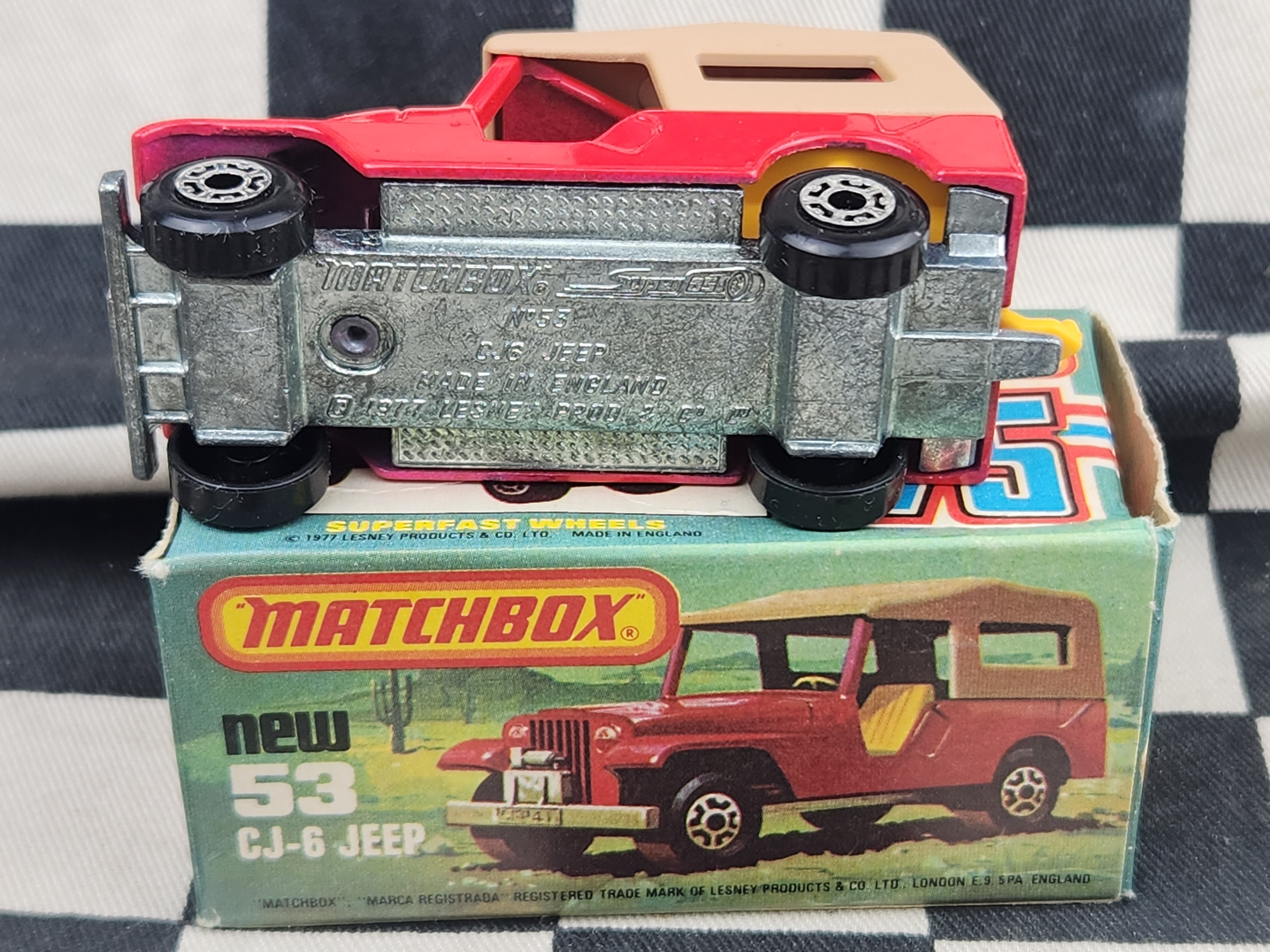 Vintage 1977 Matchbox CJ-6 Jeep in Original Box