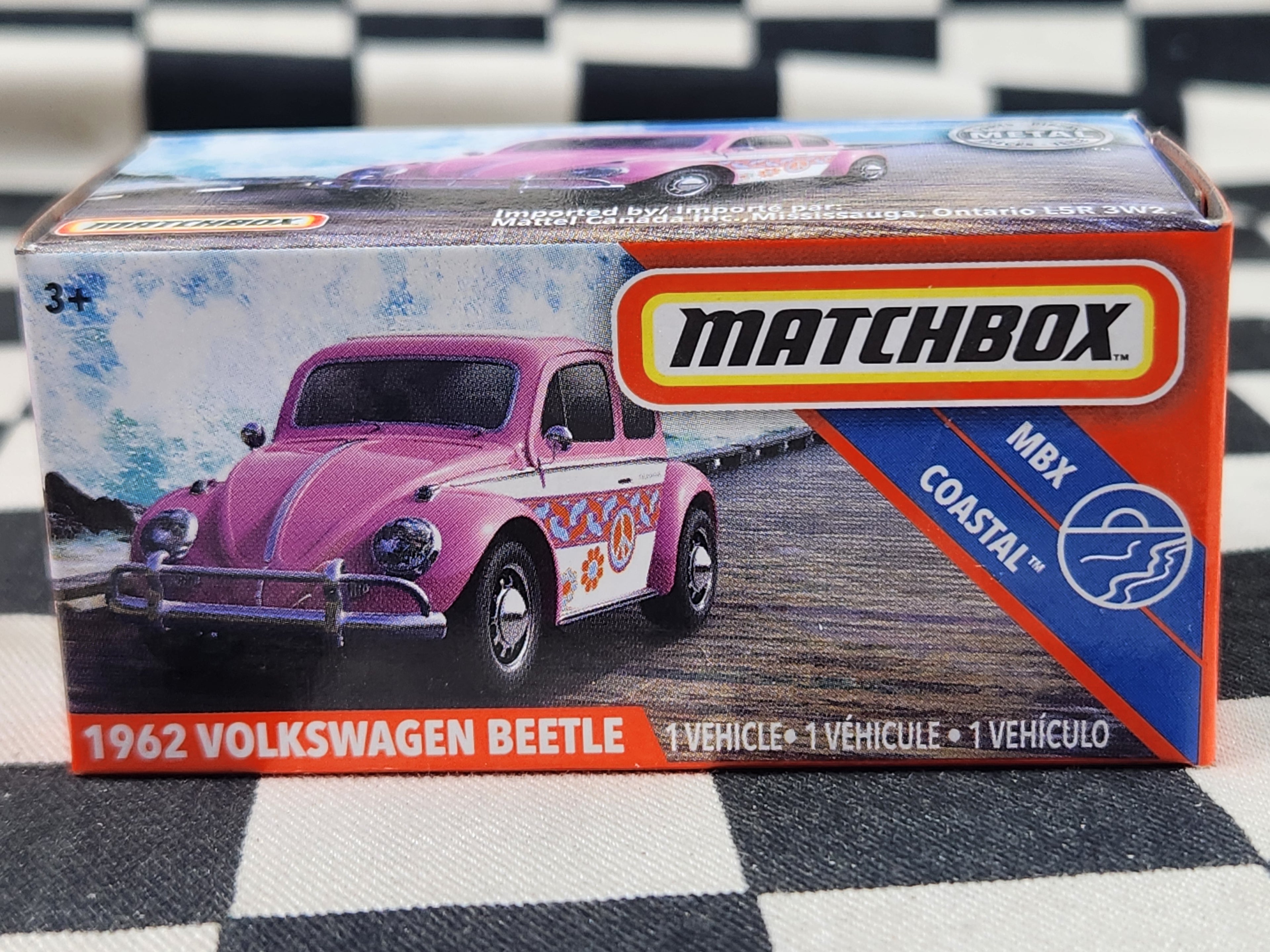 Matchbox Power Grab 1962 Volkswagen Beetle Pink
