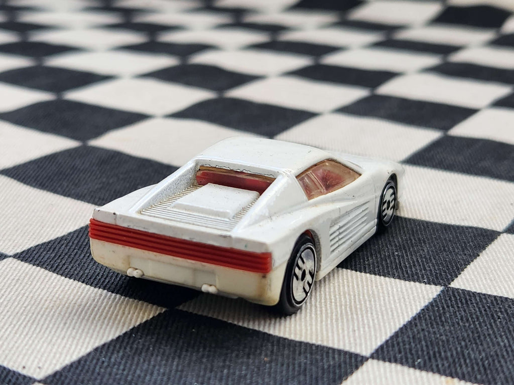 Vintage Loose Hot Wheels Ferrari Testarossa White