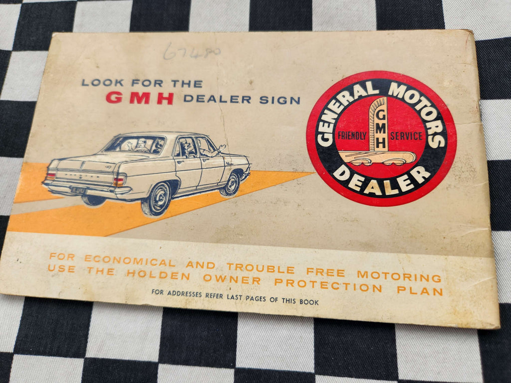 Genuine Holden HD Owners Glovebox Manual 1965 Good Condition