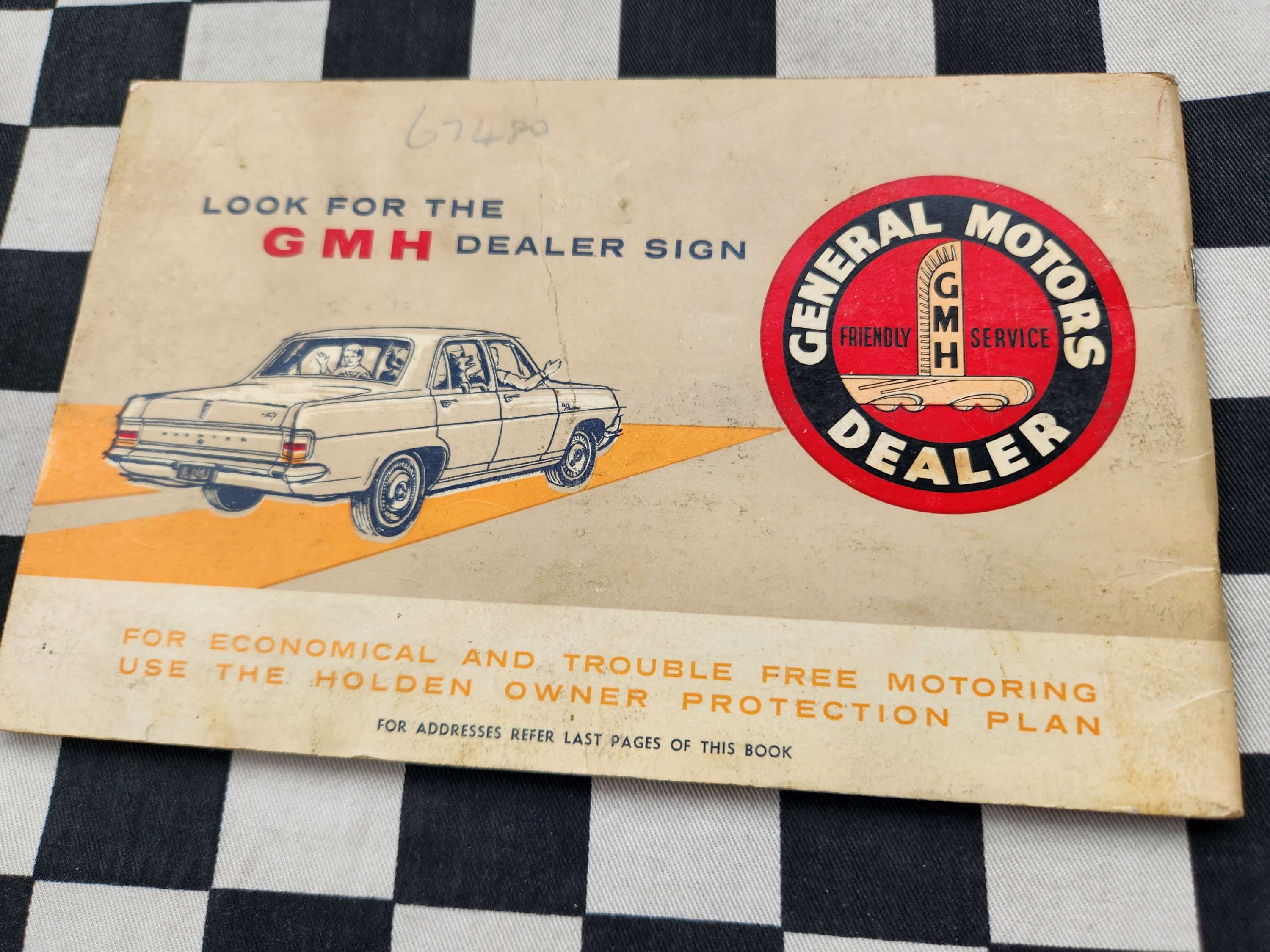 Genuine Holden HD Owners Glovebox Manual 1965 Good Condition