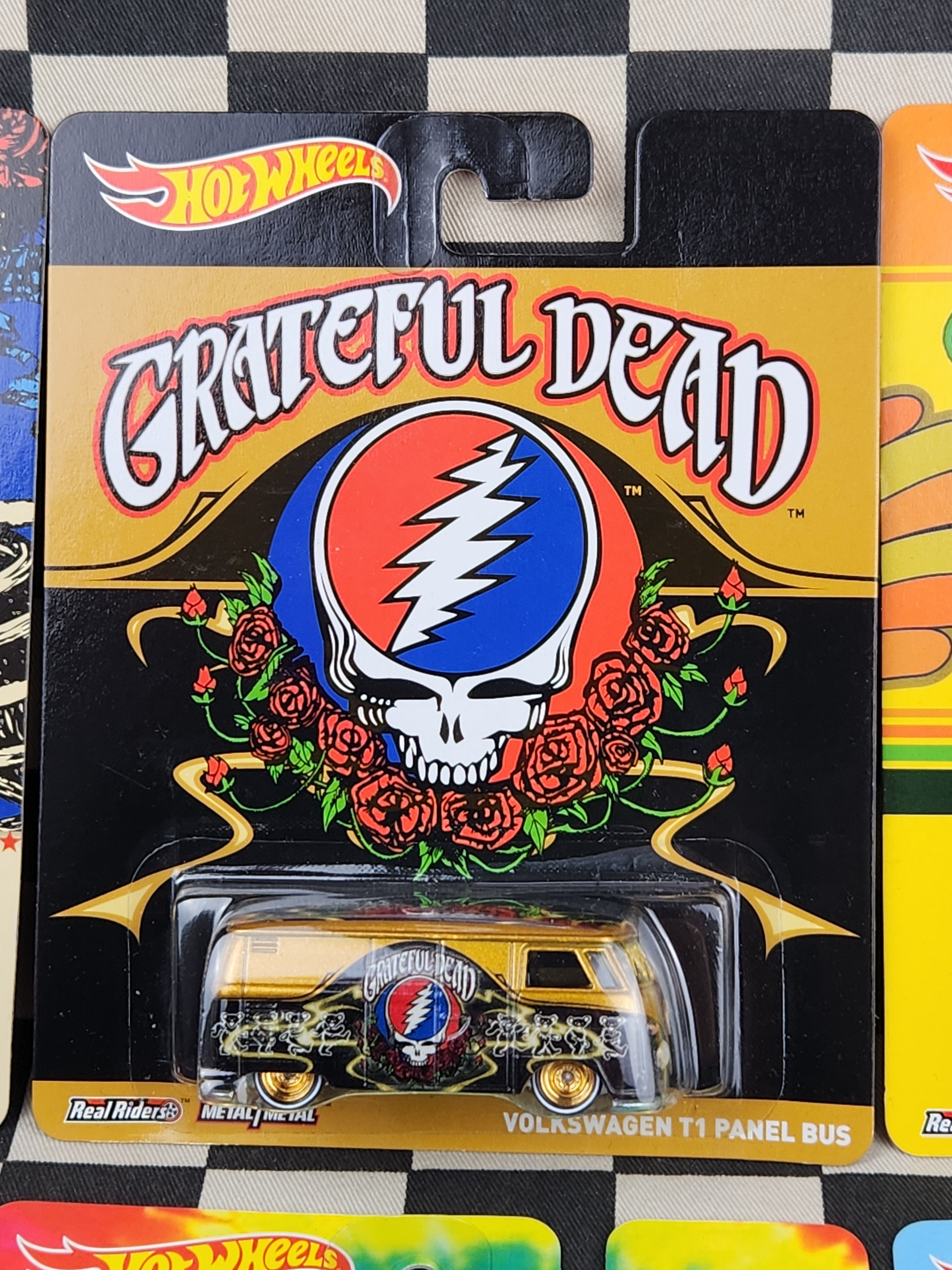 Hot Wheels 2014 Premium Grateful Dead FULL SET of 6 incl Rare VW T1 Panel Bus