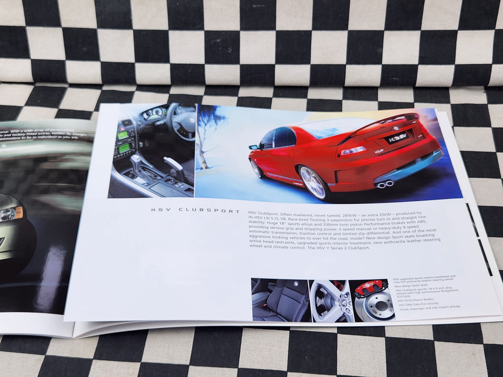 VY Series II Holden Commodore Executive Acclaim SV6 SV8 SS Sales Brochure