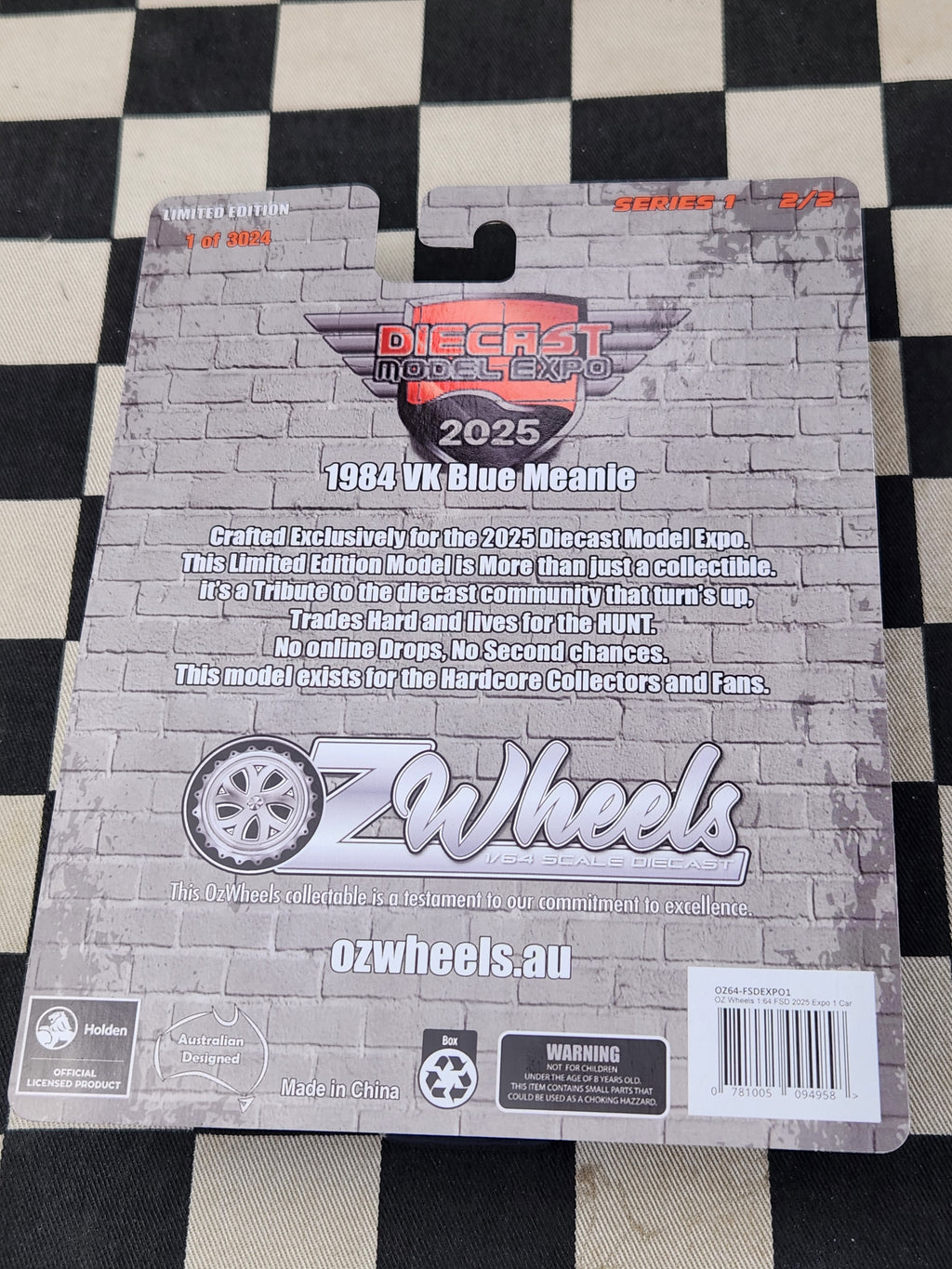OZ Wheels 2025 Diecast Expo SUPER CHASE VK Blue Meanie