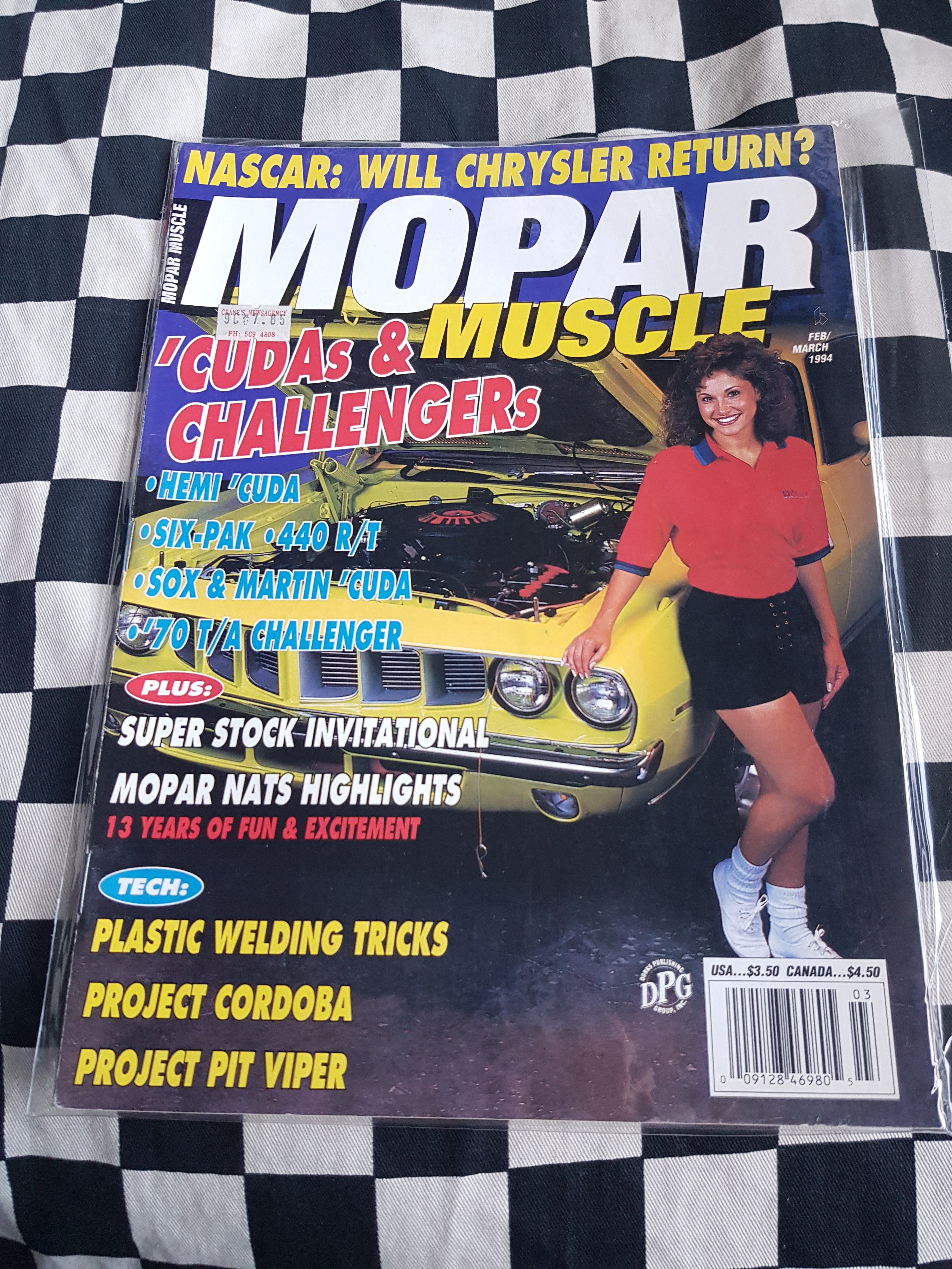 Mopar Muscle 2-3/94 Magazine Dodge Plymouth Hemi Charger Valiant