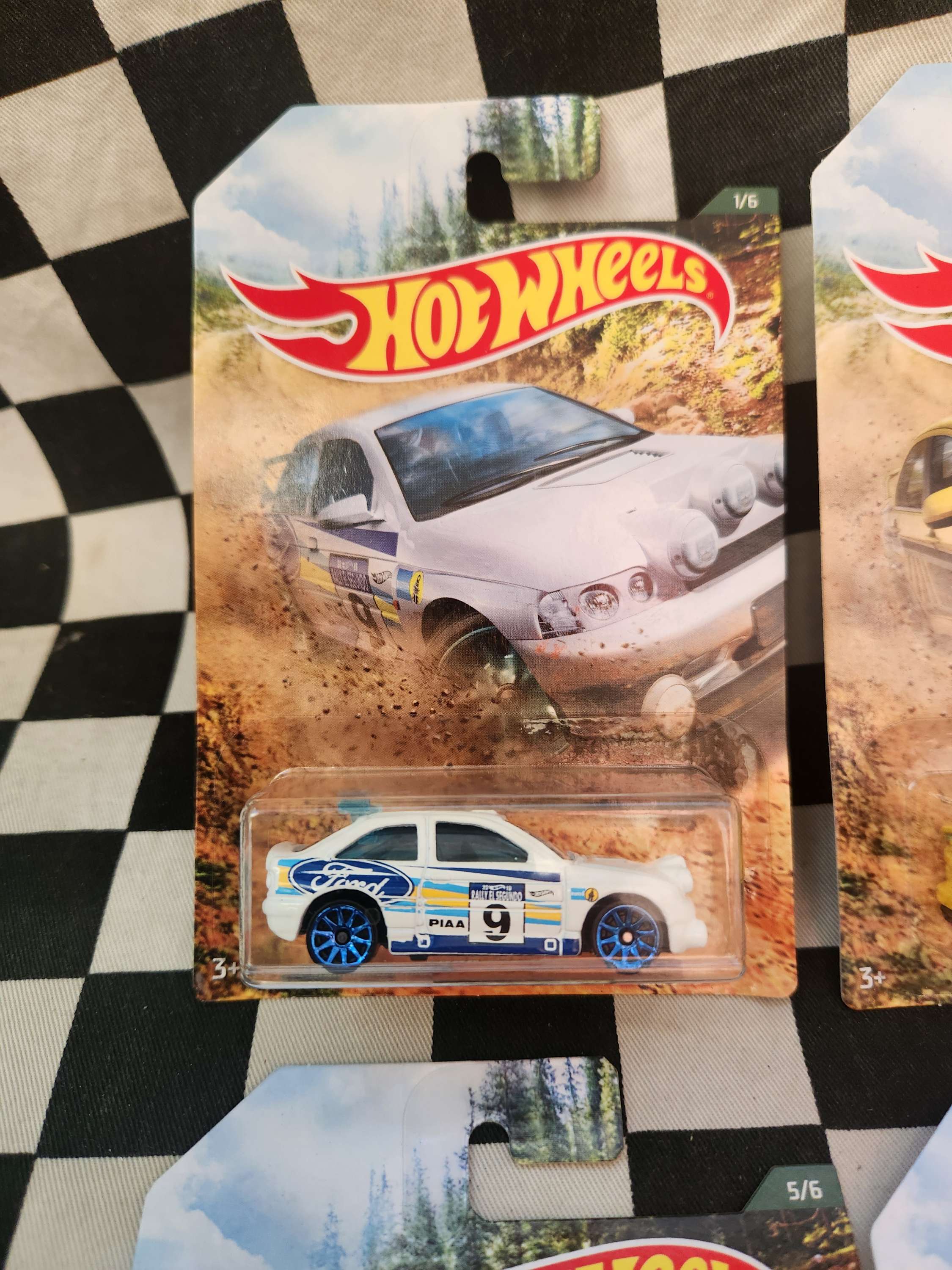 Hot Wheels Rally Set of 6 Ford Focus Escort WRX Lancer Evo Mini Cooper VW GT24