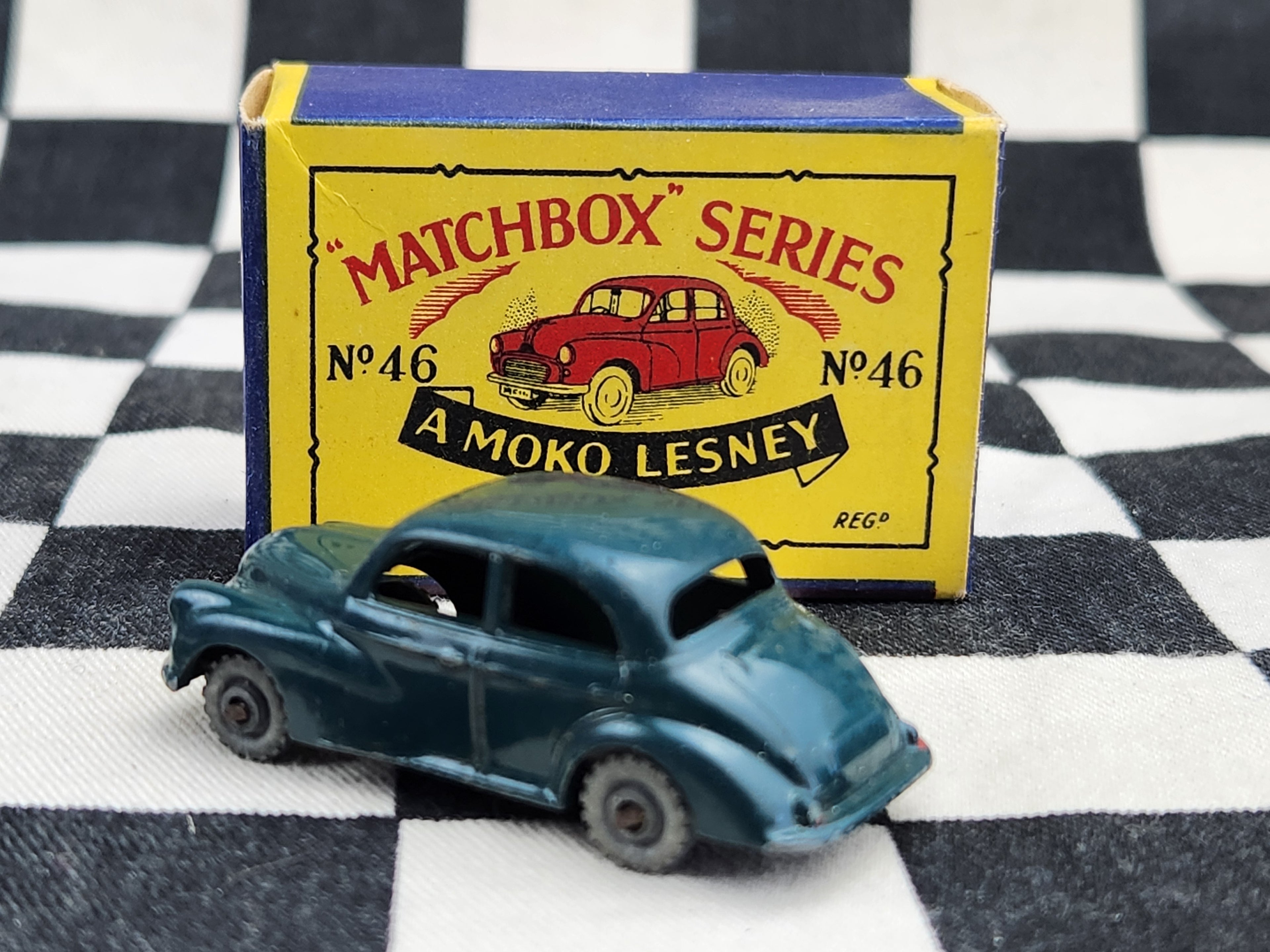 Matchbox Lesney Moko No46 Morris Minor in Original Box