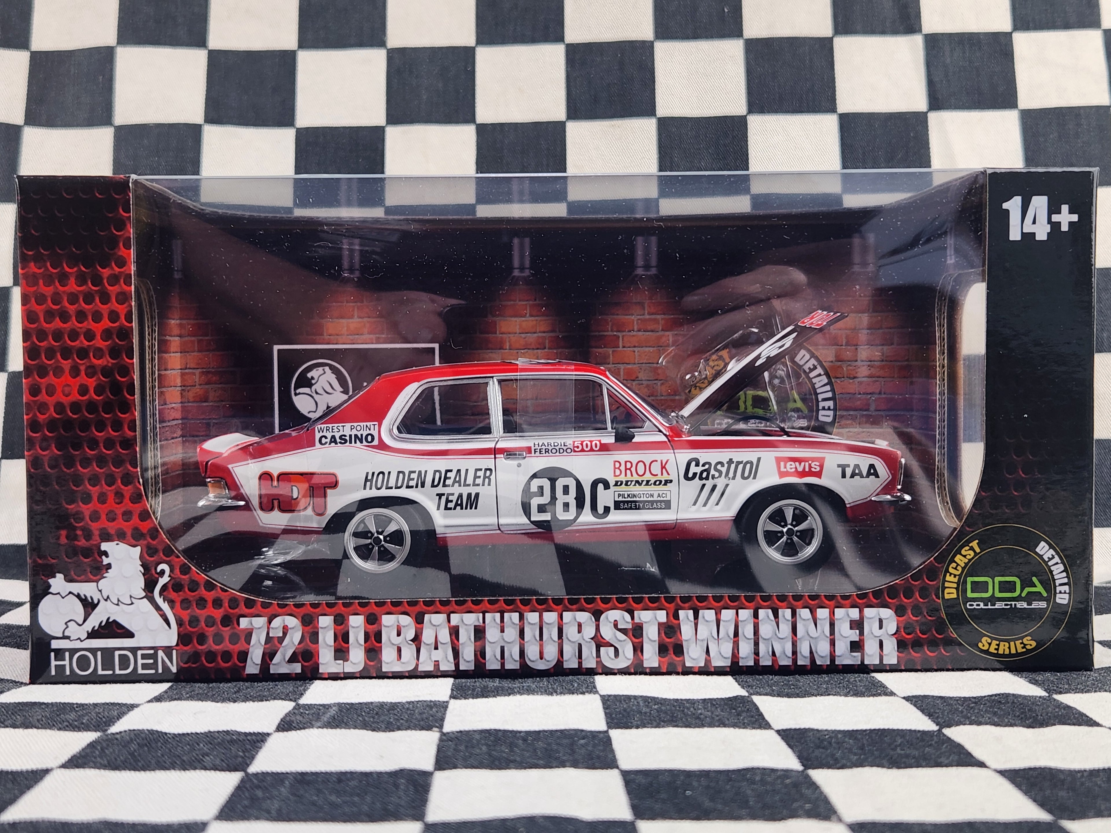 DDA 1:24 1972 Bathurst Winner Brock Holden LJ Torana GTR XU1