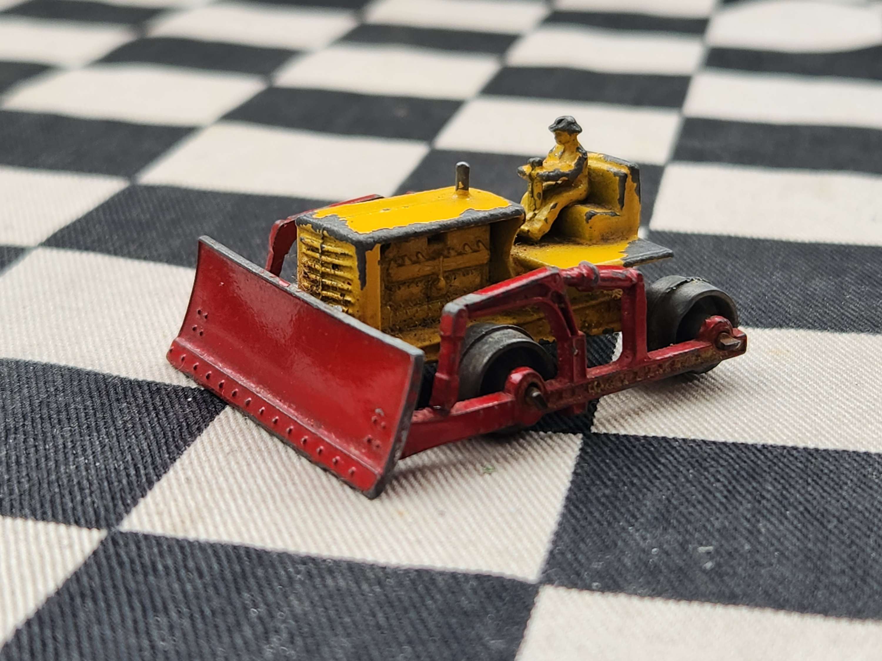 Vintage Loose Lesney Moko #18 Caterpillar Bulldozer