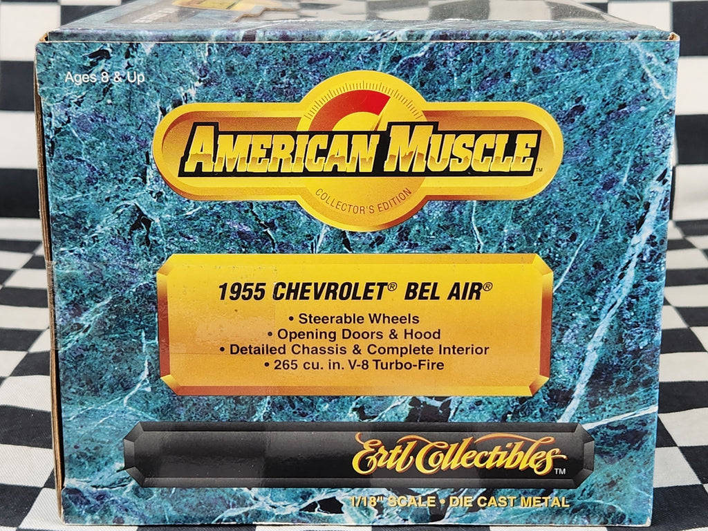 ERTL American Muscle 1:18 1955 Chevrolet Bel Air Green/White