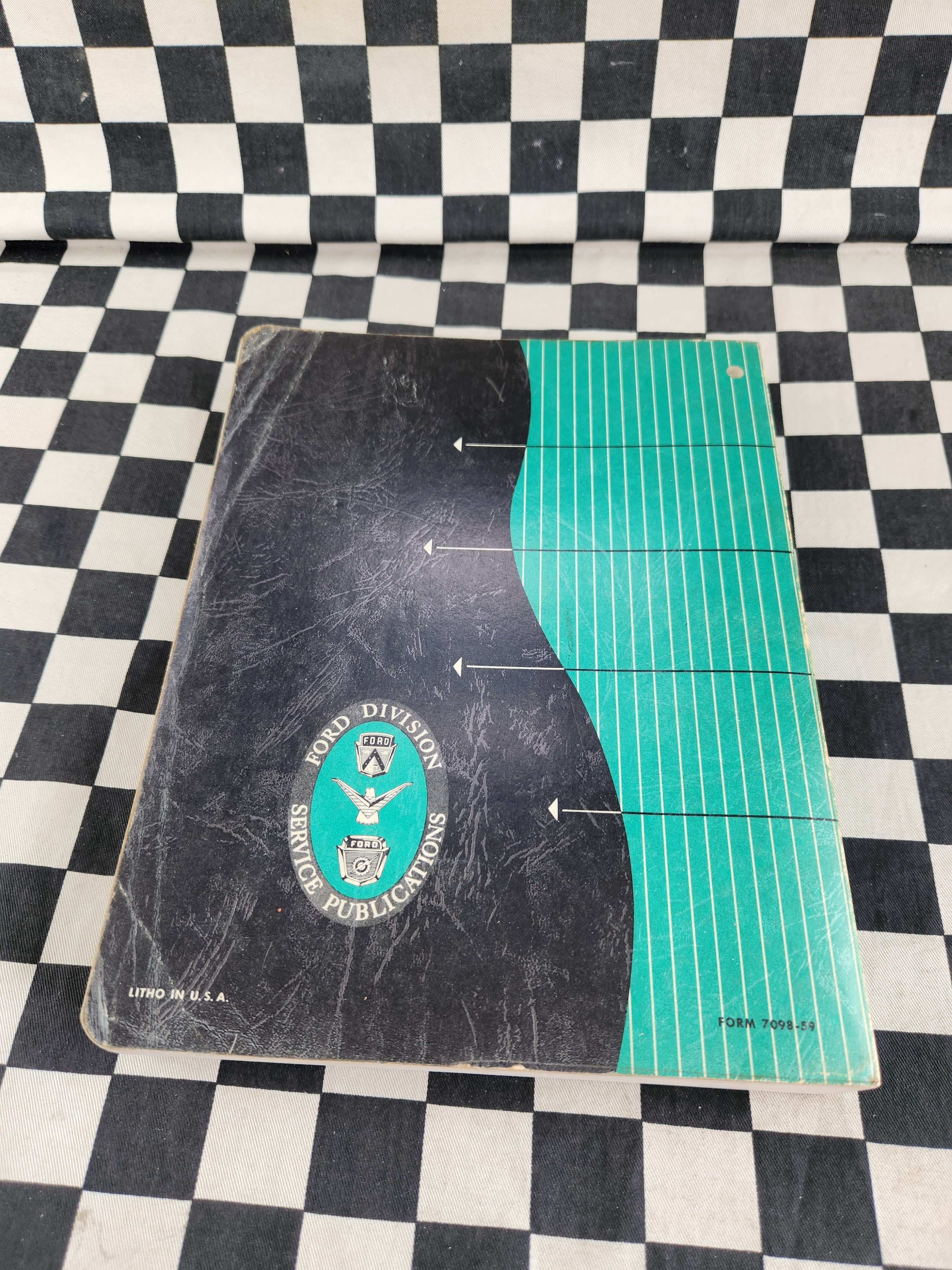 Genuine 1959 Ford Workshop Manual Passenger Car Tank Fairlane Ranchwagon