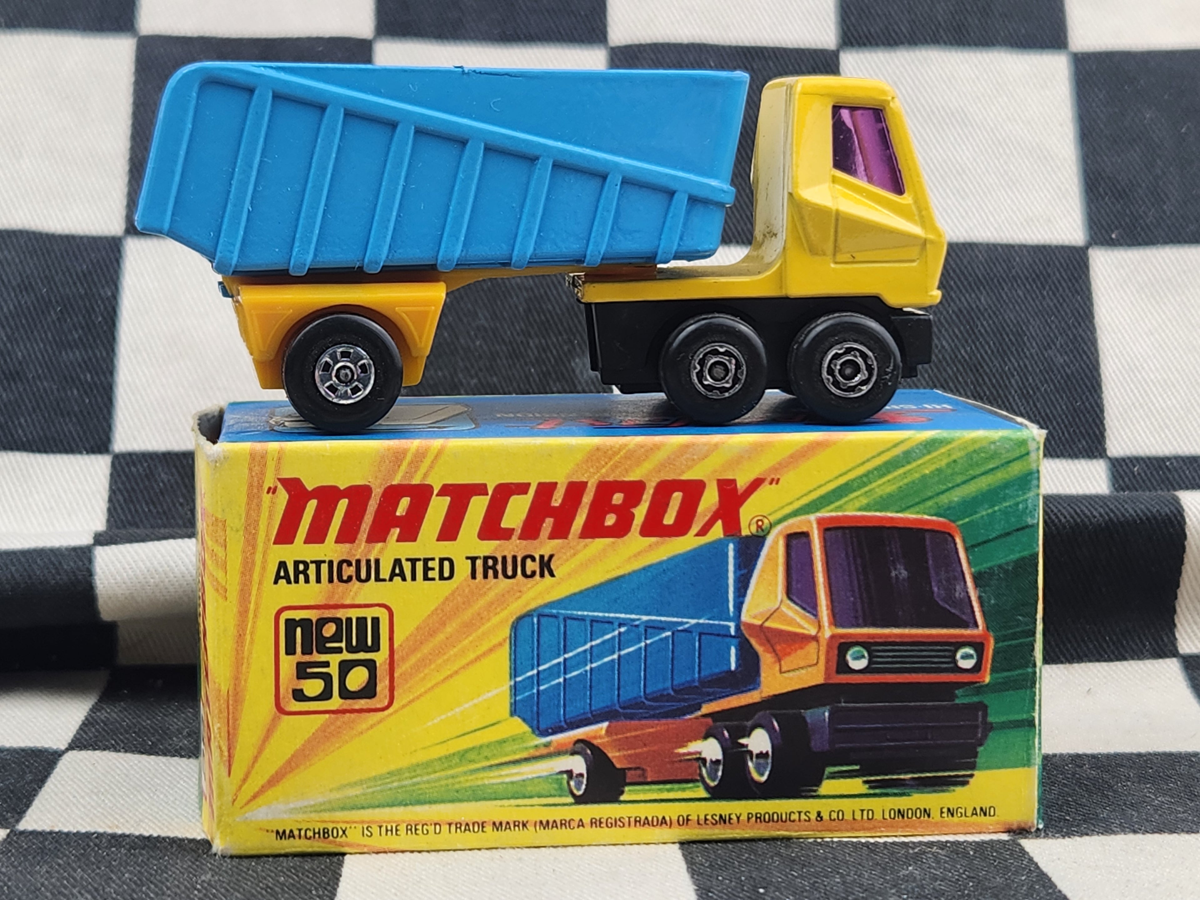 Vintage 1972 Matchbox Articulated Truck in Original Box