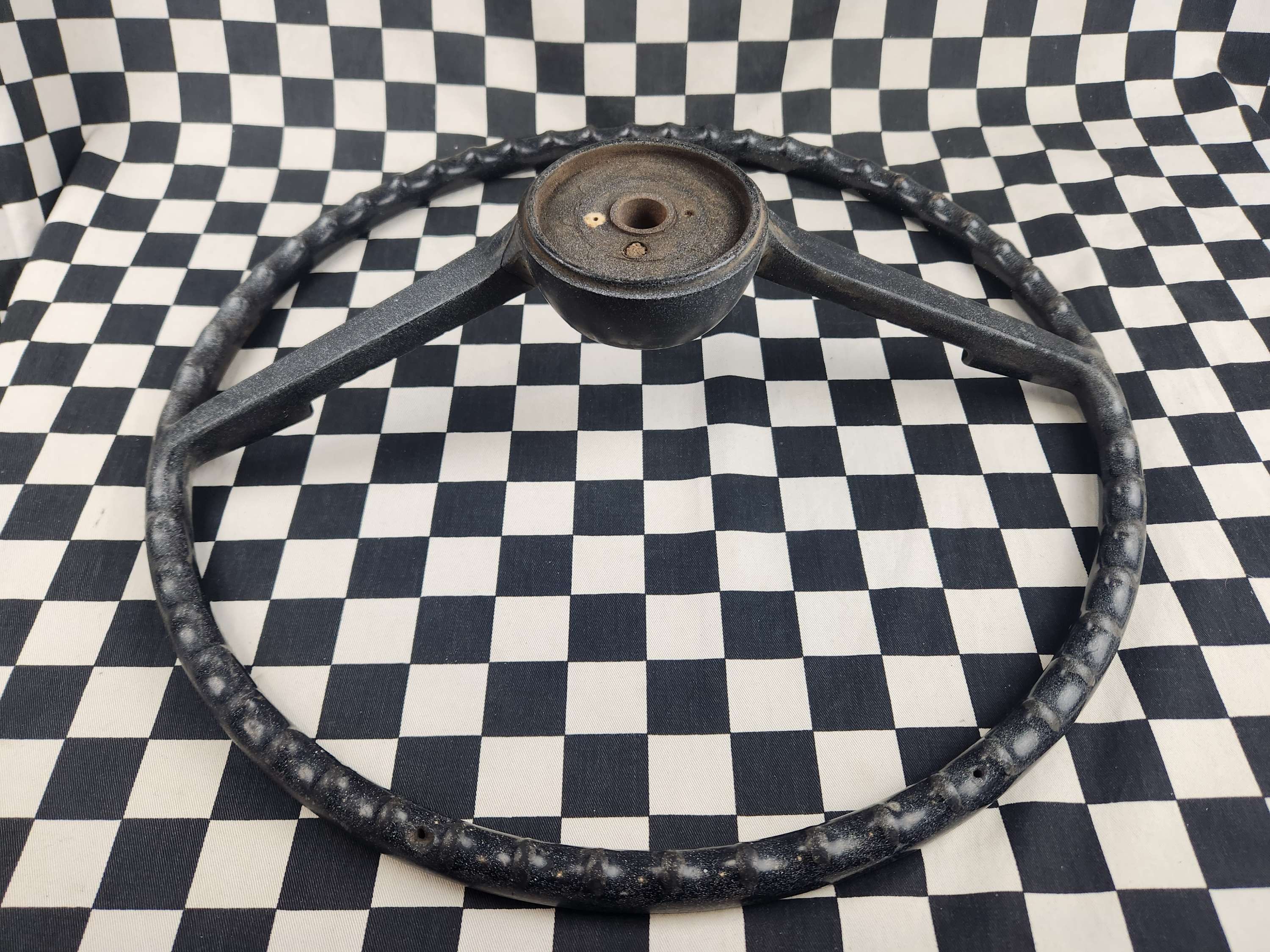 Original 1955/56 Chevy Steering Wheel with Horn Ring Hot Rod Rat Rod Jalopy