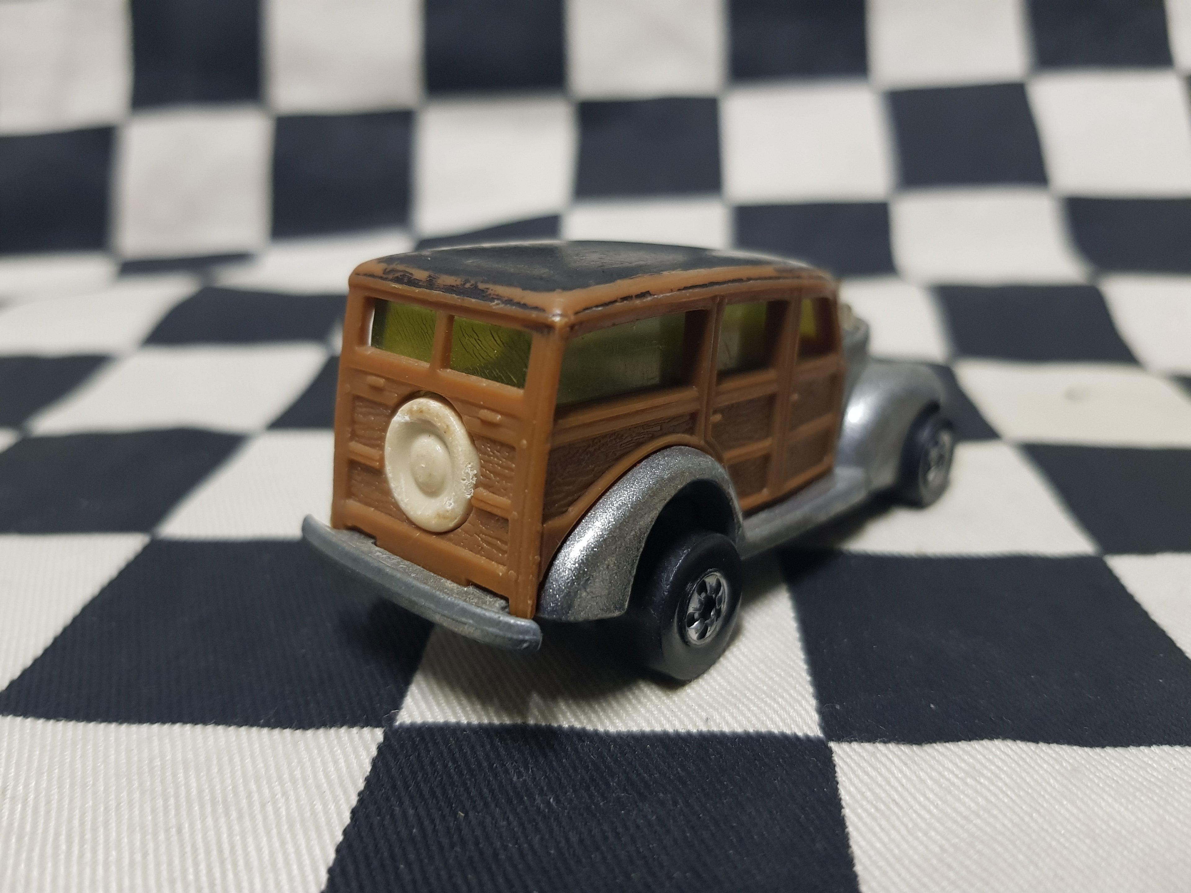 Vintage Loose Hot Wheels Blackwall Hi Raker 40s Ford Woodie Silver VHTF