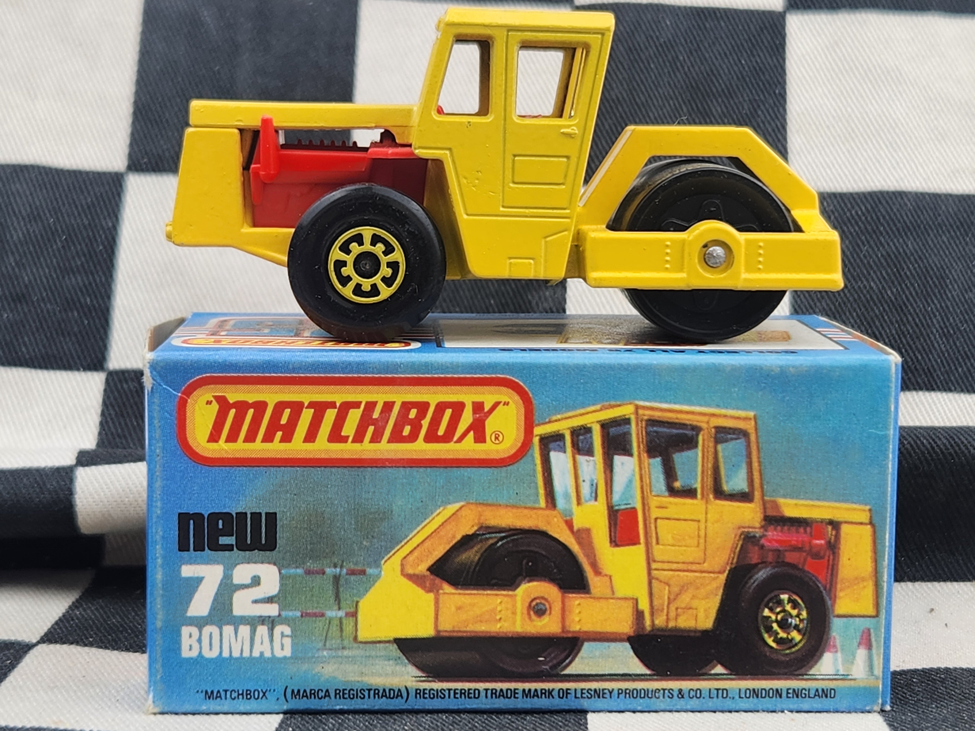 Vintage 1978 Matchbox Bomag Steam Roller in Original Box