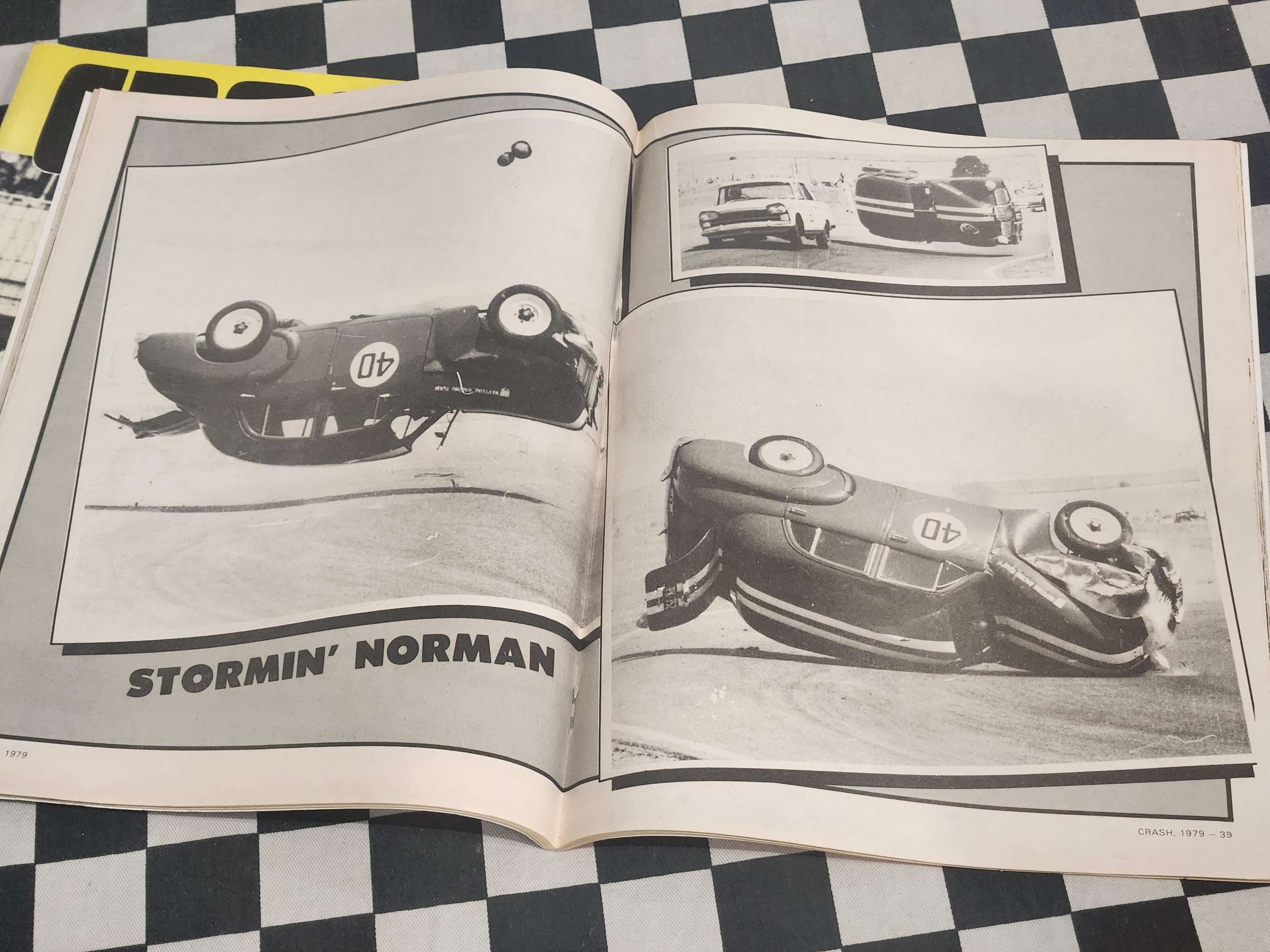 Crash Magazine issue 1 & 2 Motor Racing Crashes Caught on Film by Auto Action