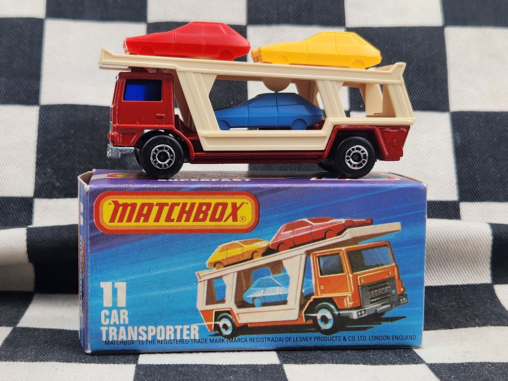 Vintage 1976 Matchbox Car Transporter Truck in Original Box