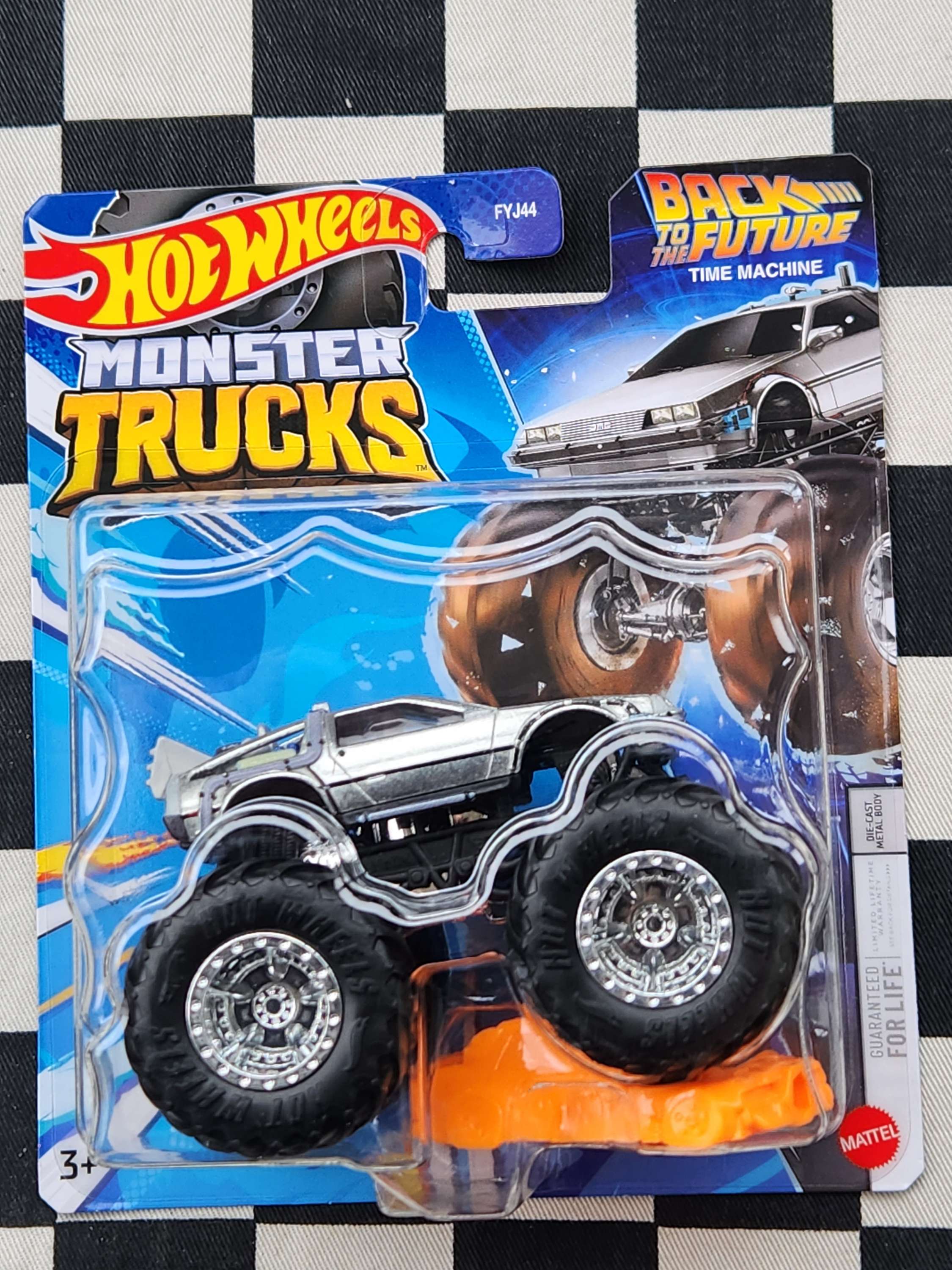 Hot Wheels 2024 Monster Trucks Back to the Future Delorean Time Machine