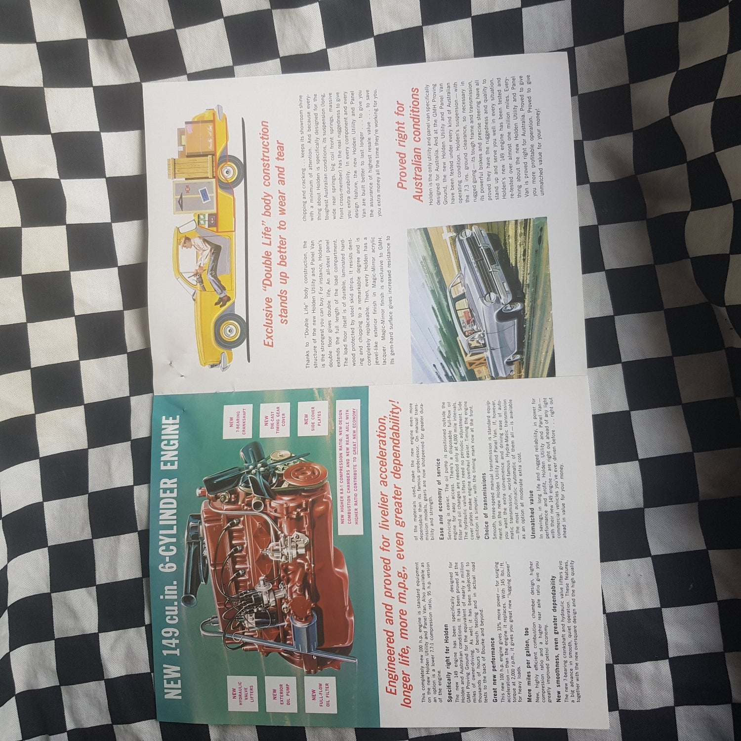 Genuine Holden EH Ute Van Commercial Vehicle Sales Brochure